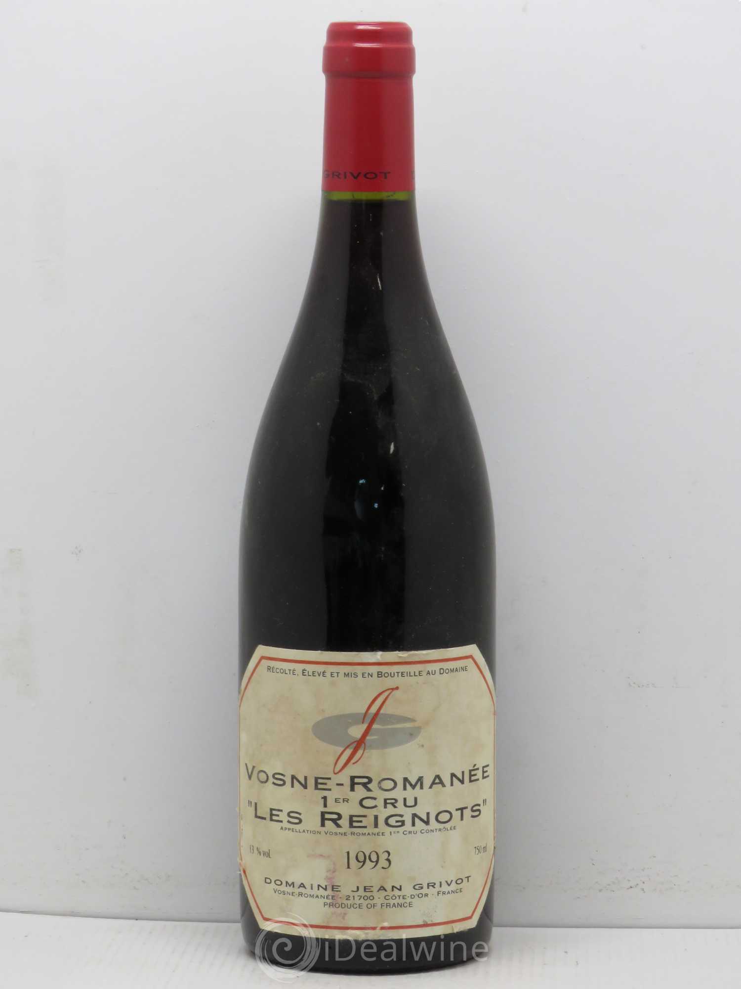 Vosne-Romanée 1er Cru Aux Reignots Jean Grivot 1993 - Lot de 1 bouteille - 0