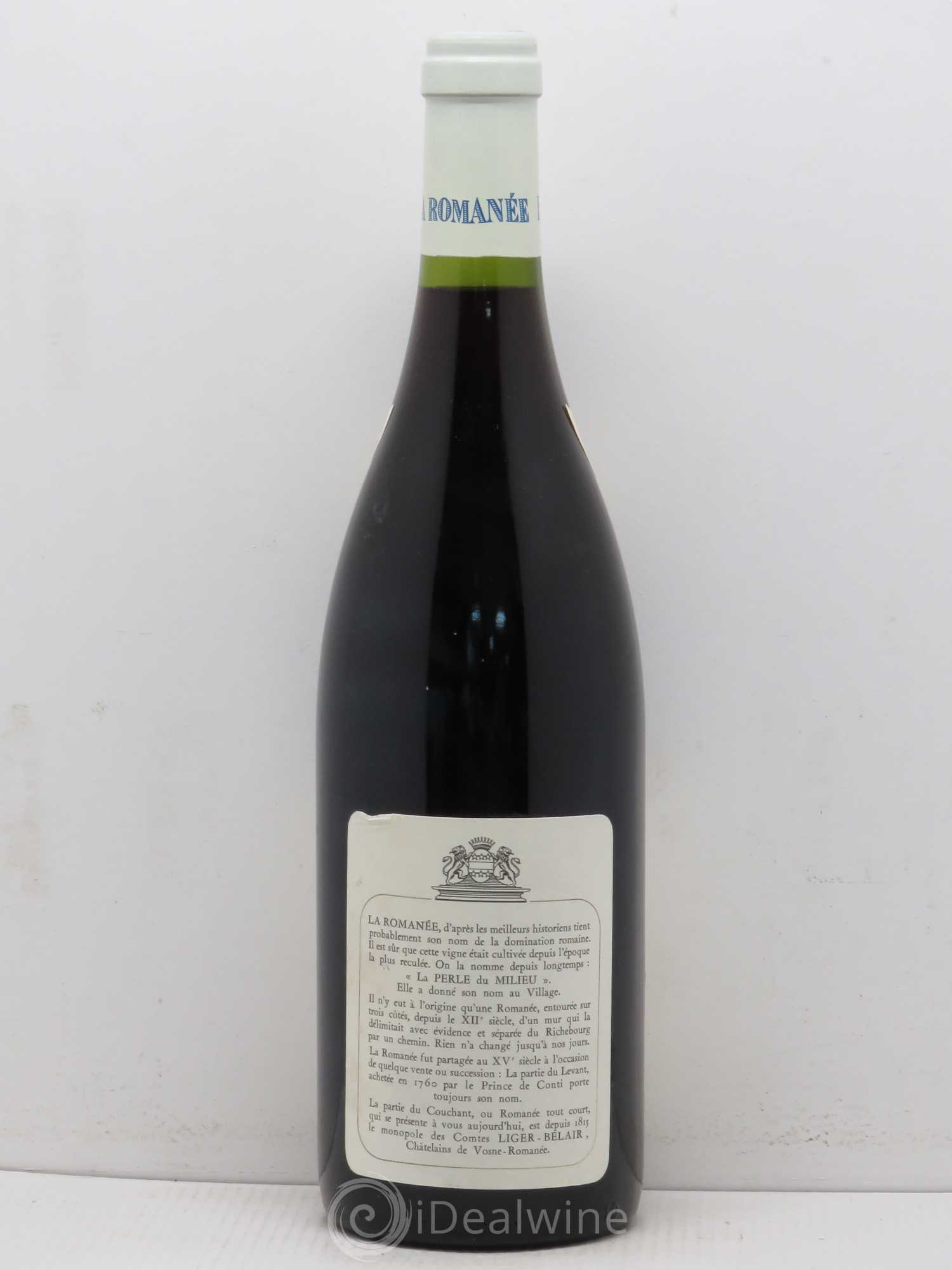 La Romanée Grand Cru Comte Liger-Belair (Domaine du) 1993 - Lot de 1 bouteille - 1