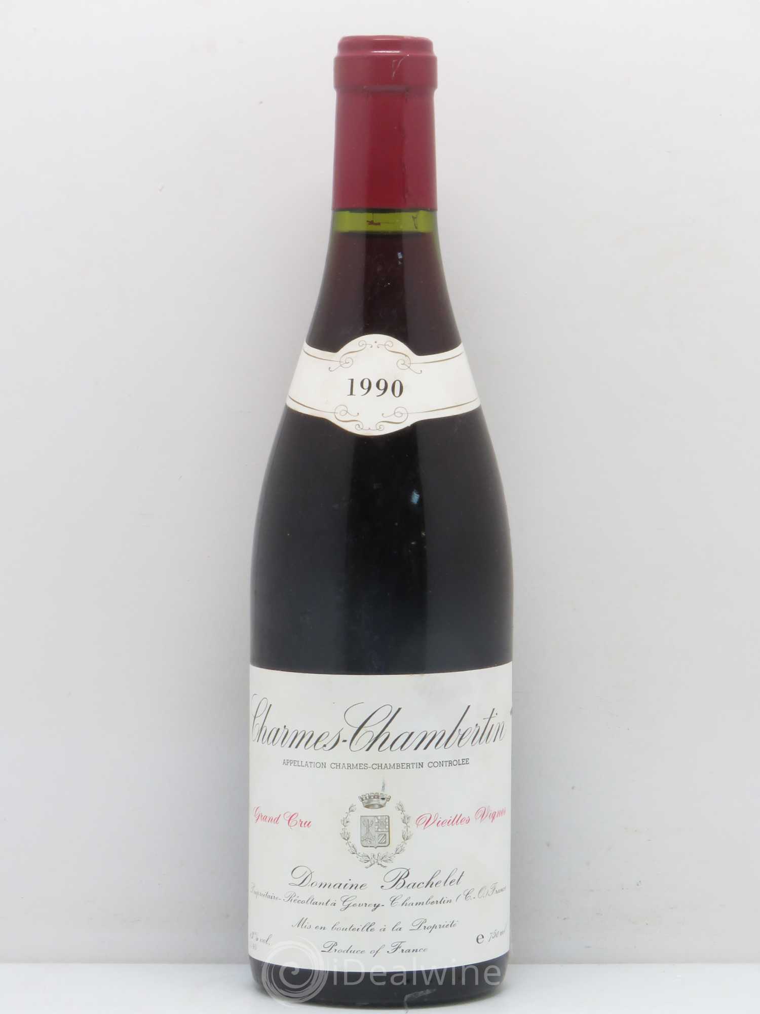 Charmes-Chambertin Grand Cru Vieilles Vignes Denis Bachelet (Domaine) Vieilles Vignes 1990 - Lot de 1 bouteille - 0