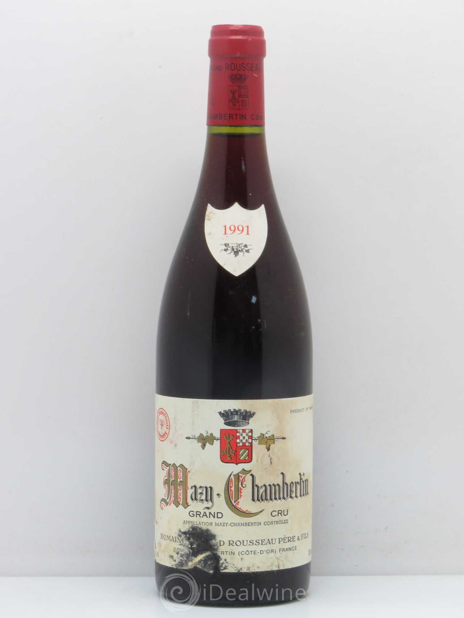 Mazis-Chambertin Grand Cru Armand Rousseau (Domaine) 1991 - Lot de 1 bouteille - 0