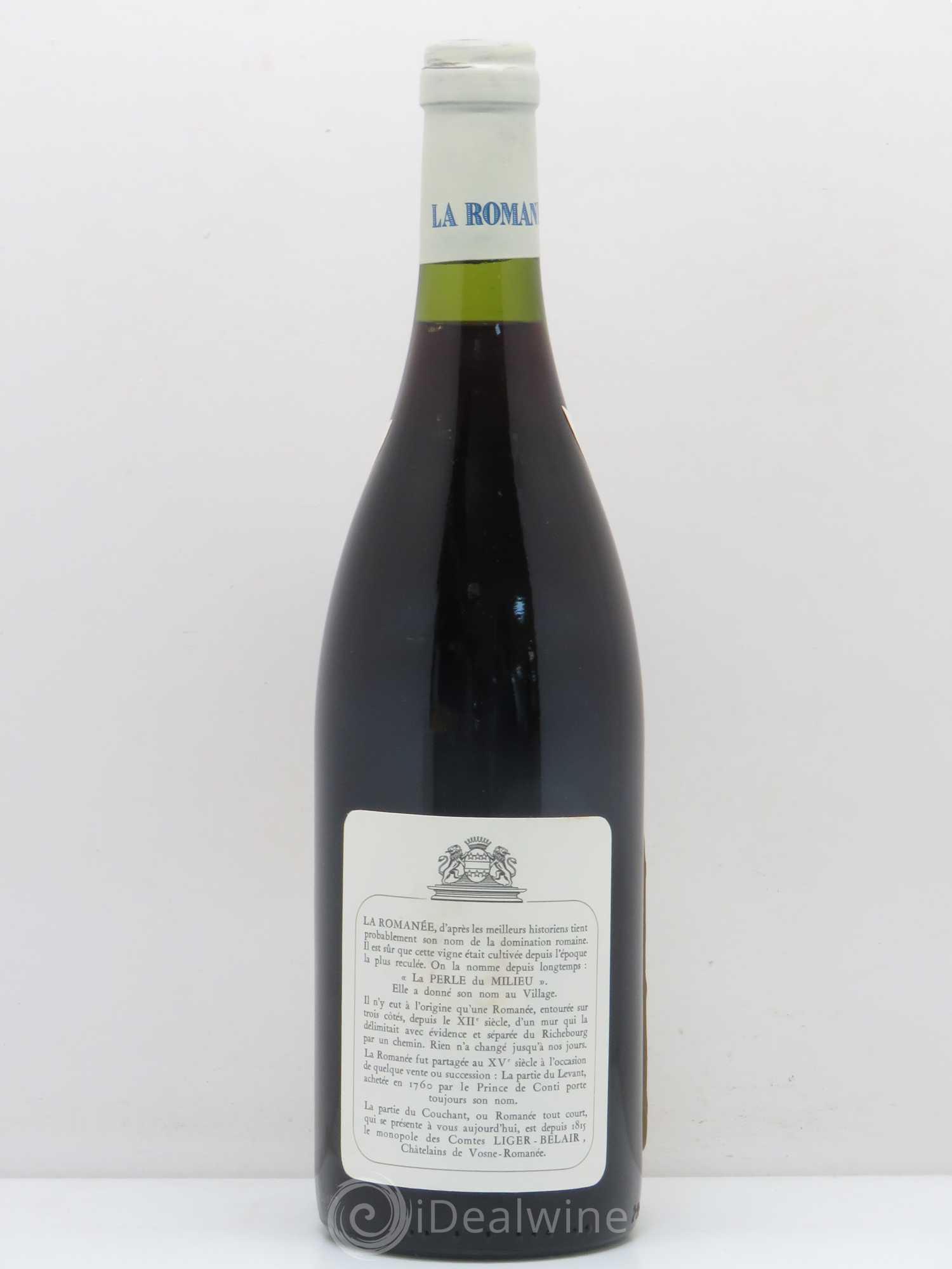 La Romanée Grand Cru Comte Liger-Belair (Domaine du) 1993 - Lot de 1 bouteille - 1