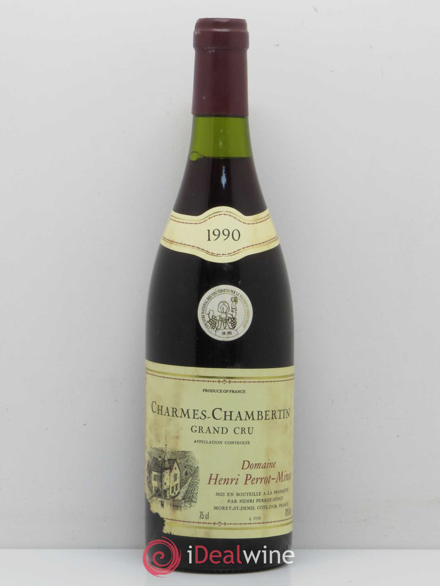 Charmes-Chambertin Grand Cru Vieilles Vignes Perrot-Minot 1990 - Lot de 1 bouteille - 0