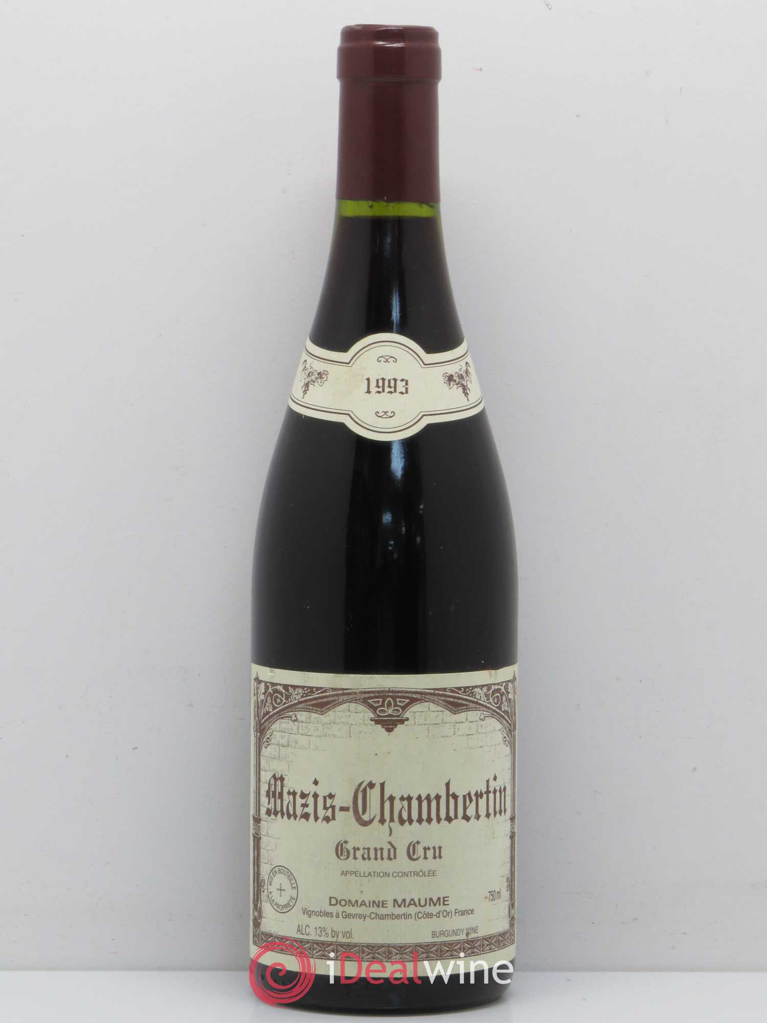 Mazis-Chambertin Grand Cru Domaine Maume 1993 - Posten von 1 Flasche - 0