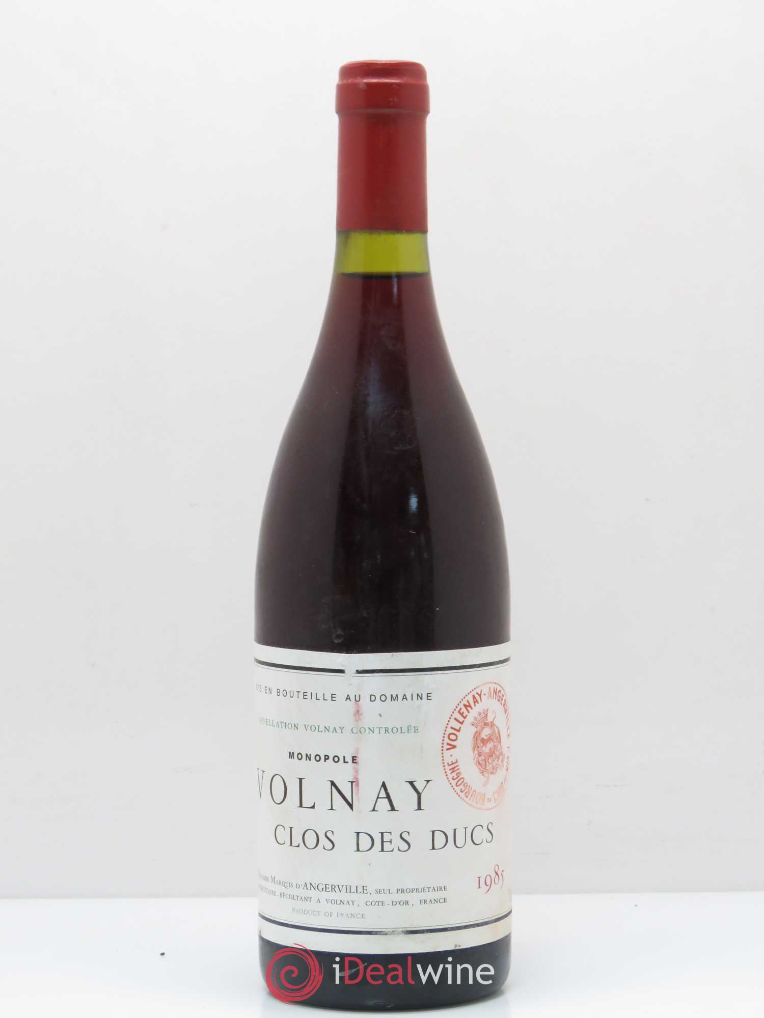 Volnay 1er Cru Clos des Ducs Marquis d'Angerville (Domaine) 1985 - Posten von 1 Flasche - 0