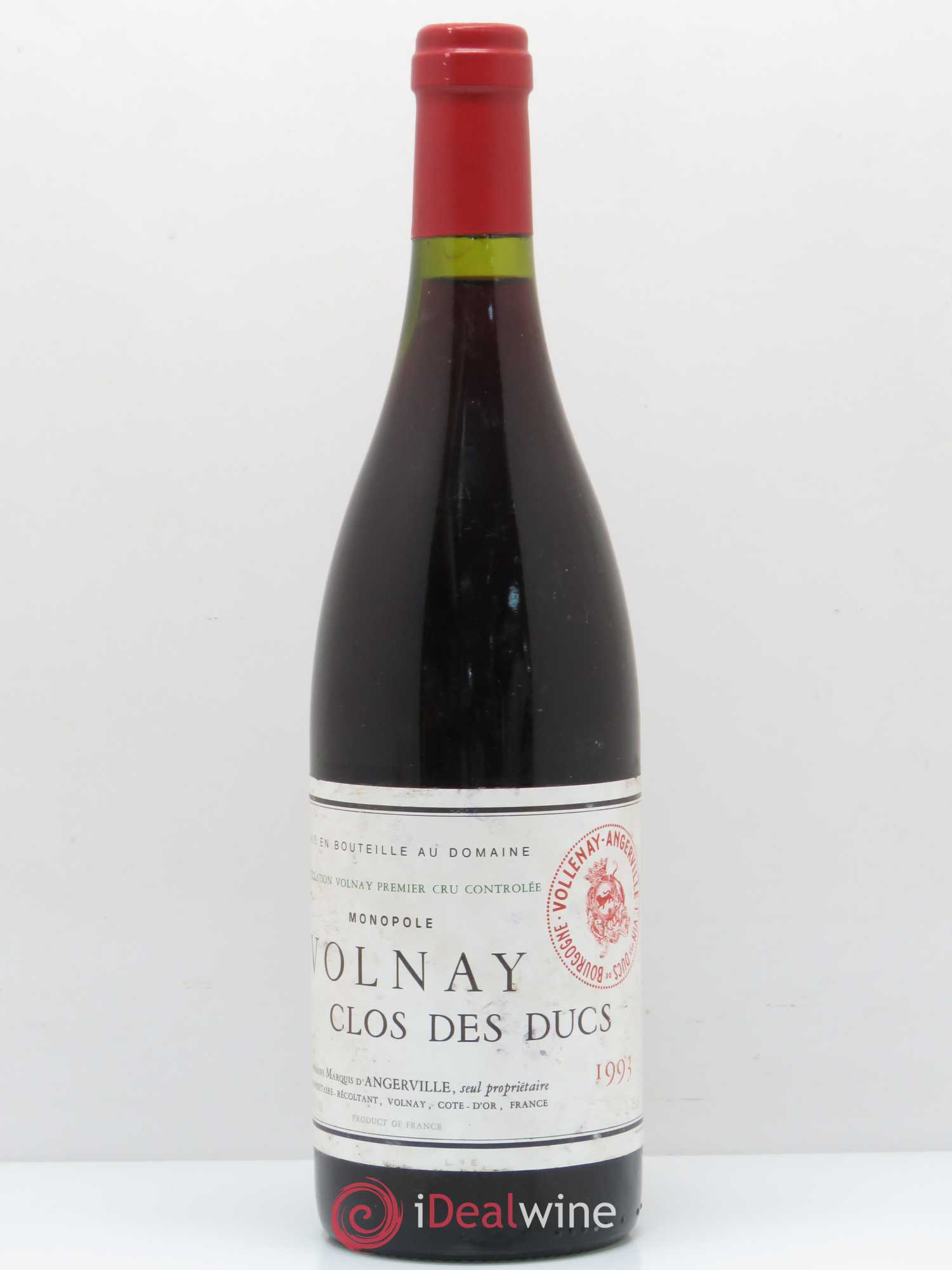 Volnay 1er Cru Clos des Ducs Marquis d'Angerville (Domaine) 1993 - Lot de 1 bouteille - 0