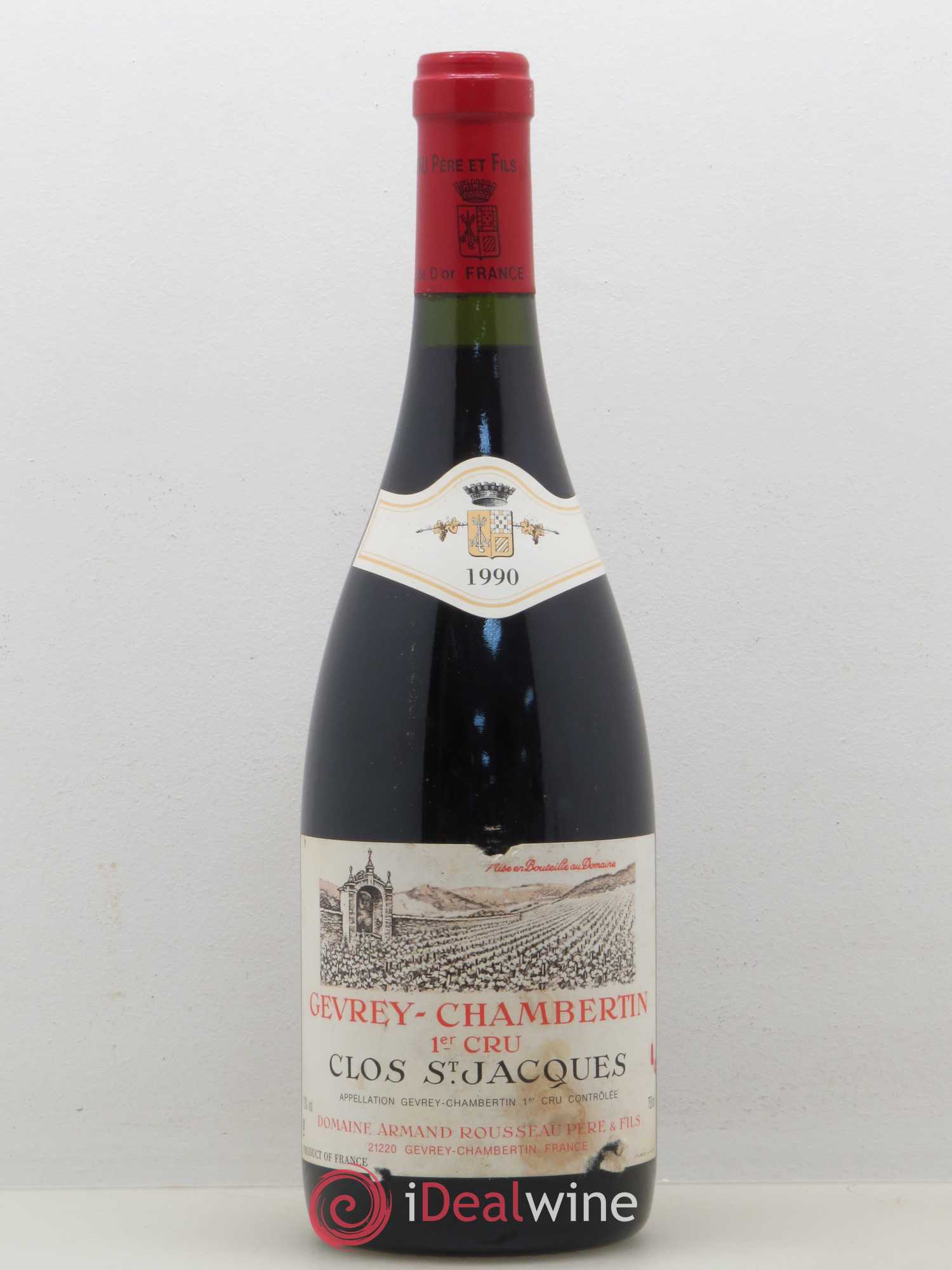 Gevrey-Chambertin 1er Cru Clos Saint-Jacques Armand Rousseau (Domaine) 1990 - Lot de 1 bouteille - 0