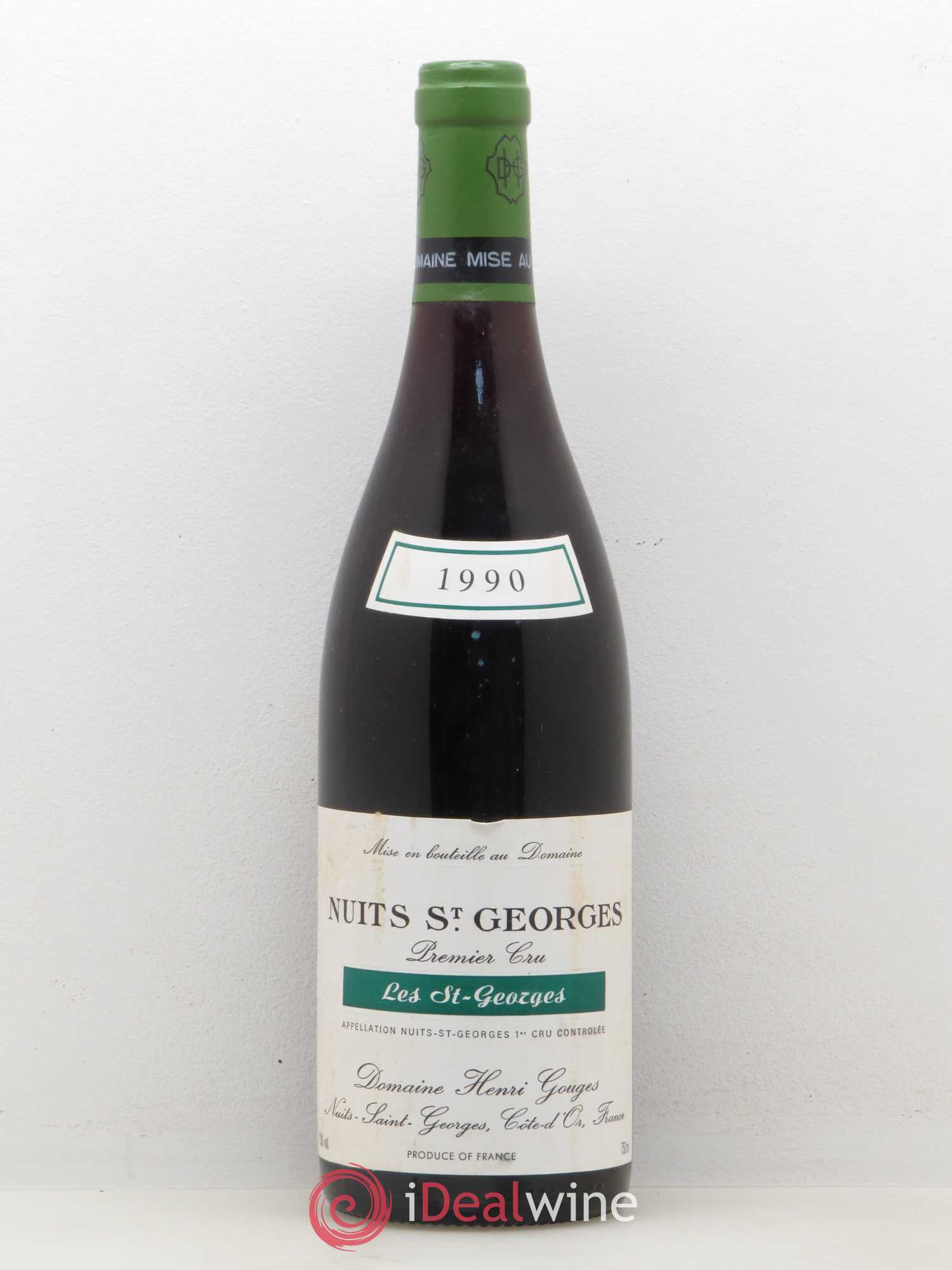 Nuits-Saint-Georges 1er Cru Les Saints Georges Henri Gouges 1990 - Lot de 1 bouteille - 0