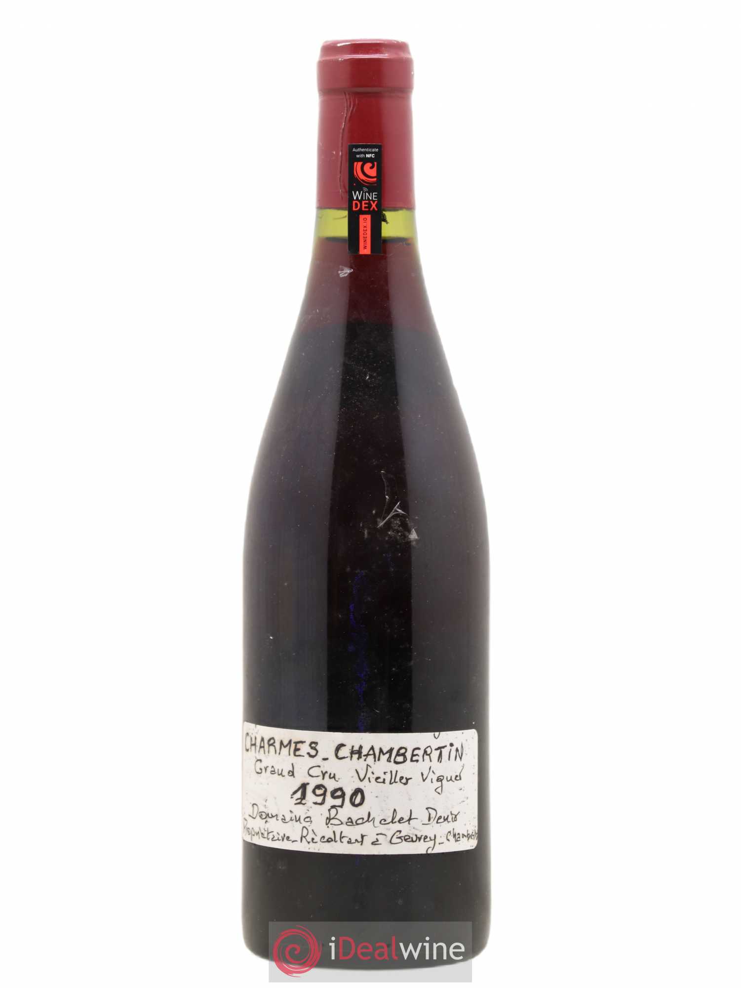 Charmes-Chambertin Grand Cru Vieilles Vignes Denis Bachelet (Domaine) 1990 - Lot de 1 bouteille - 1