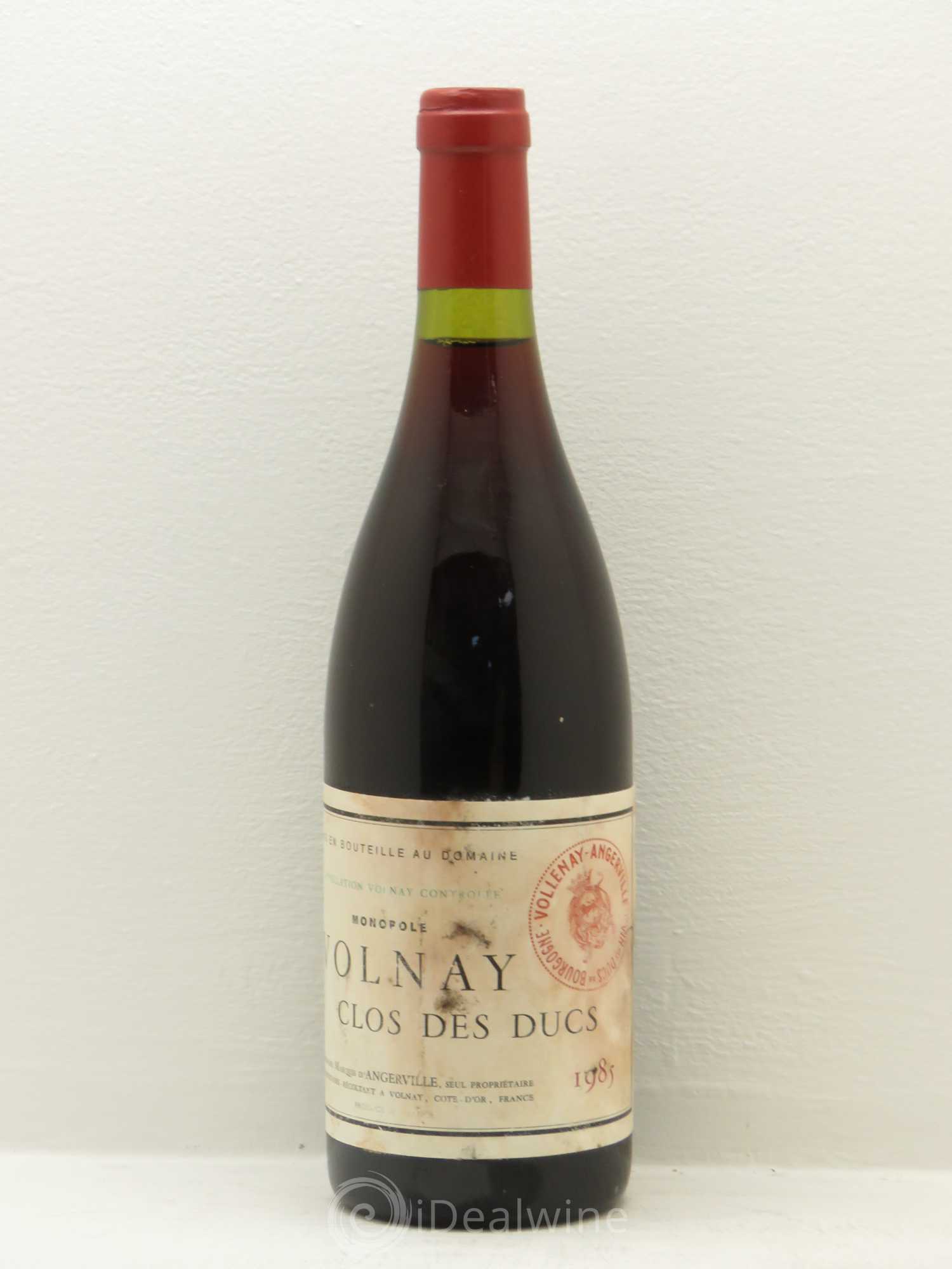 Volnay 1er Cru Clos des Ducs Marquis d'Angerville (Domaine) 1985 - Lot de 1 bouteille - 0