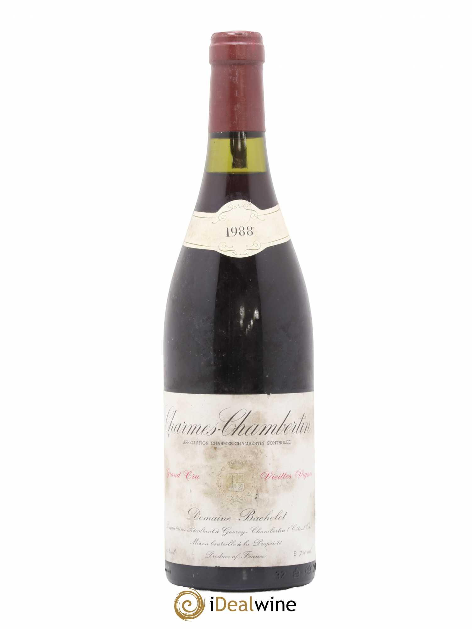 Charmes-Chambertin Grand Cru Vieilles Vignes Denis Bachelet (Domaine) 1988 - Lot de 1 bouteille - 0