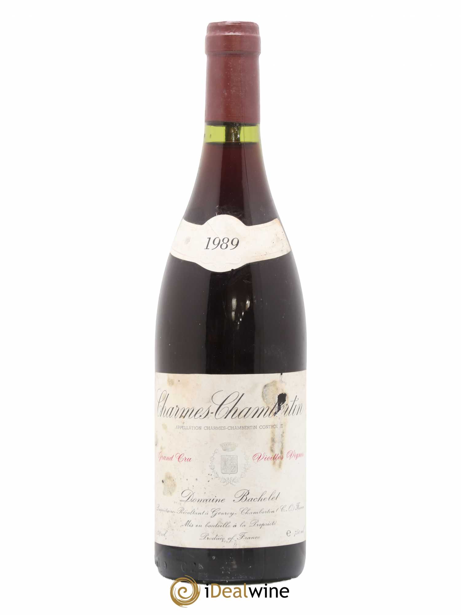 Charmes-Chambertin Grand Cru Vieilles Vignes Denis Bachelet (Domaine) 1989 - Lot de 1 bouteille - 0