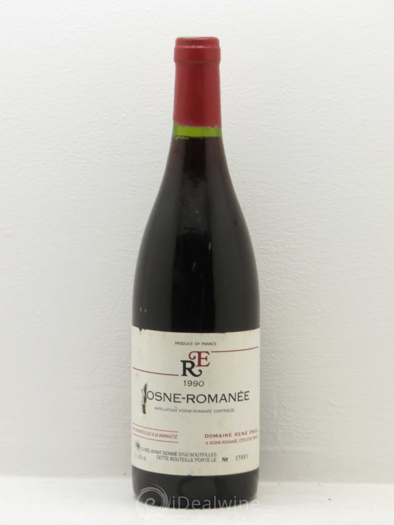 Vosne-Romanée Domaine René Engel - Domaine Eugénie 1990 - Lot de 1 bouteille - 0