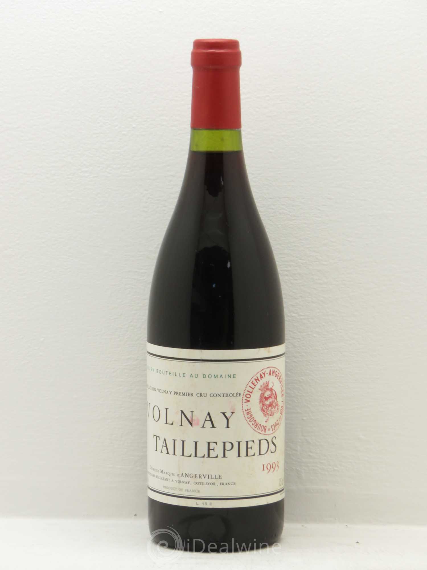 Volnay 1er Cru Taillepieds Marquis d'Angerville (Domaine) 1993 - Lot de 1 bouteille - 0
