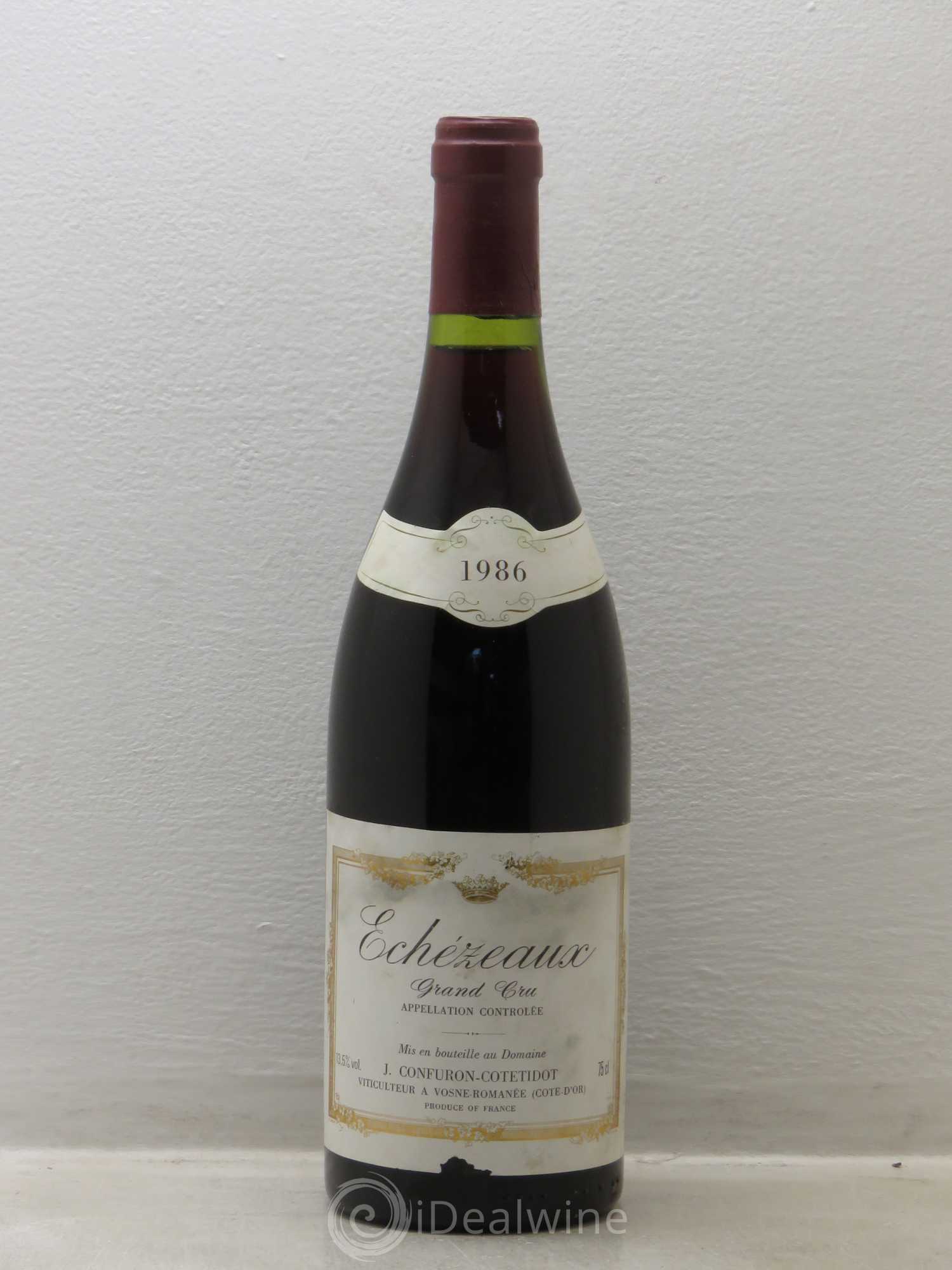 Echezeaux Grand Cru Confuron-Cotetidot 1986 - Lot de 1 bouteille - 0