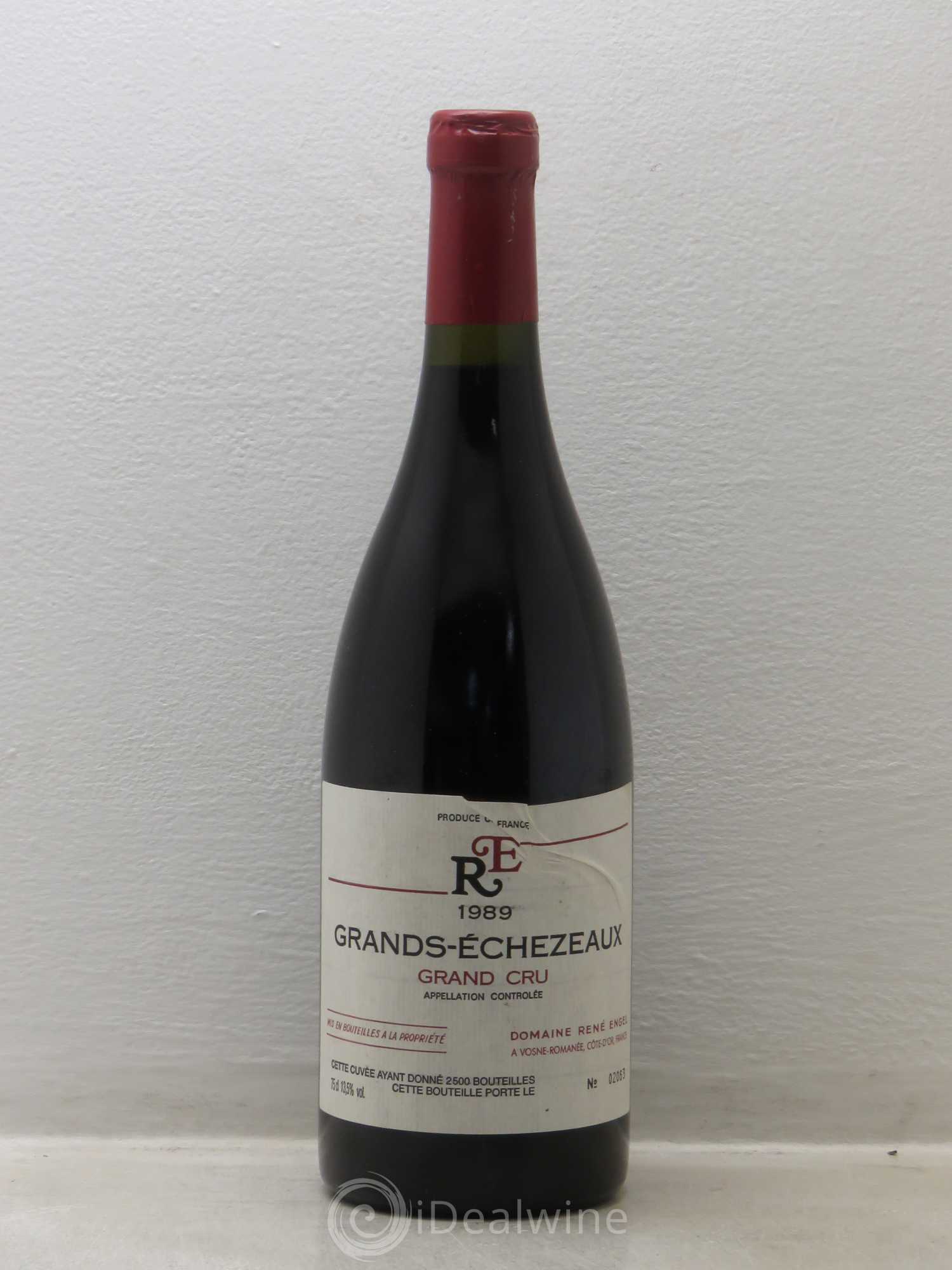 Grands-Echezeaux Grand Cru Domaine René Engel - Domaine Eugénie 1989 - Lot de 1 bouteille - 0