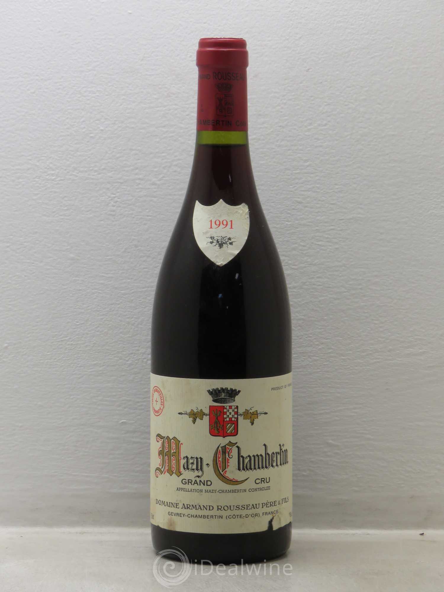 Mazis-Chambertin Grand Cru Armand Rousseau (Domaine) 1991 - Lot de 1 bouteille - 0