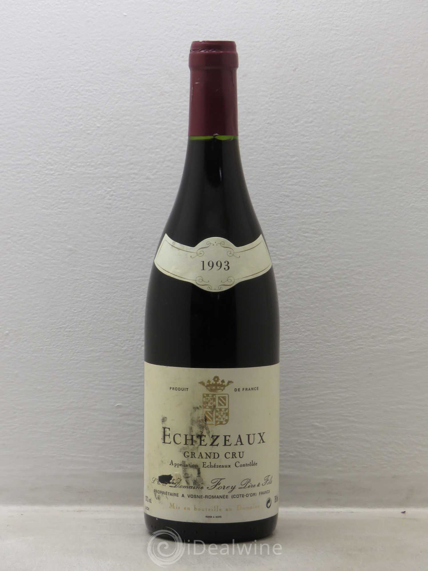 Echezeaux Grand Cru domaine Forey Père et Fils 1993 - Posten von 1 Flasche - 0