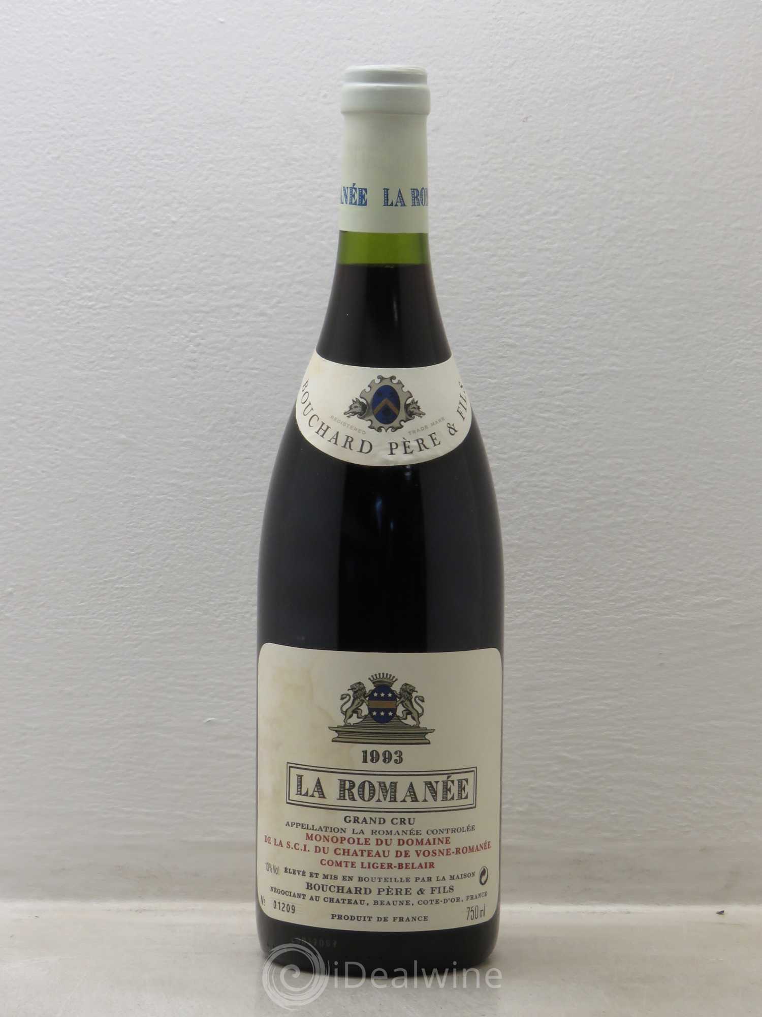 La Romanée Grand Cru Comte Liger-Belair (Domaine du) 1993 - Lot de 1 bouteille - 0