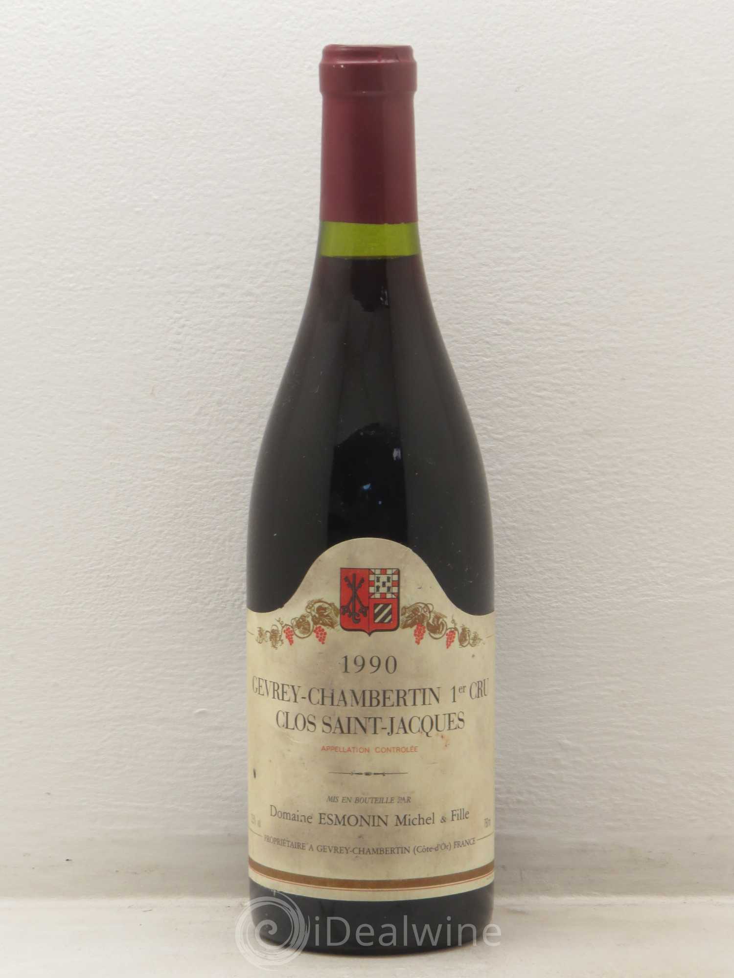 Gevrey-Chambertin 1er Cru Clos Saint Jacques Michel Esmonin Et Fille 1990 - Posten von 1 Flasche - 0