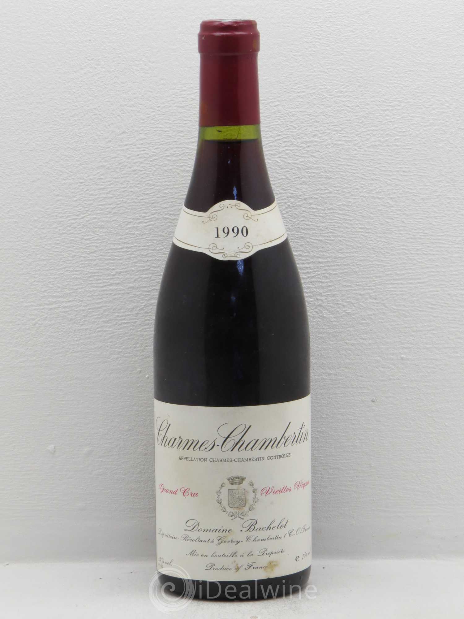 Charmes-Chambertin Grand Cru Vieilles Vignes Denis Bachelet (Domaine) Vieilles Vignes 1990 - Lot de 1 bouteille - 0