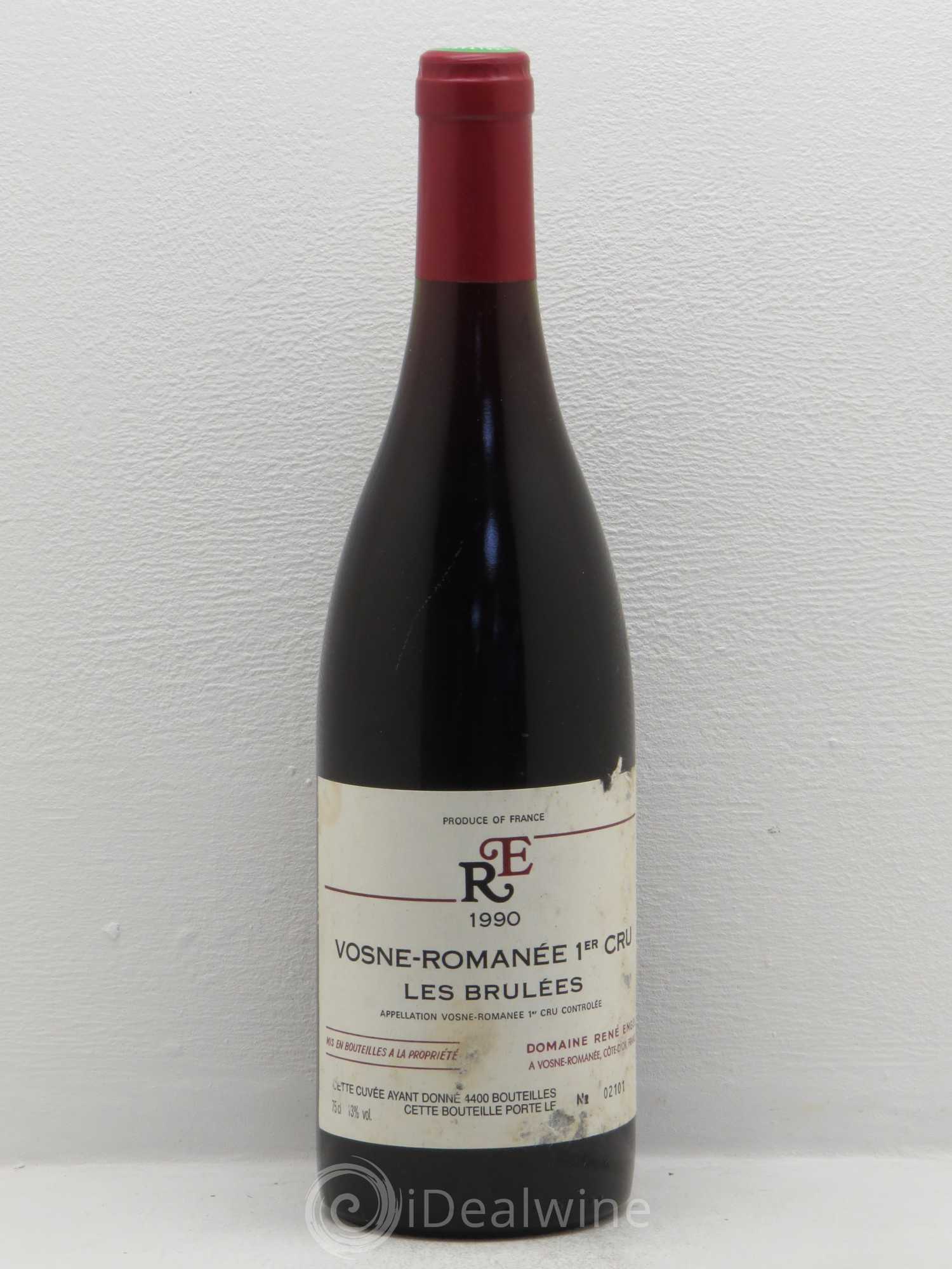 Vosne-Romanée 1er Cru Aux Brûlées Domaine René Engel - Domaine Eugénie 1990 - Lot de 1 bouteille - 0
