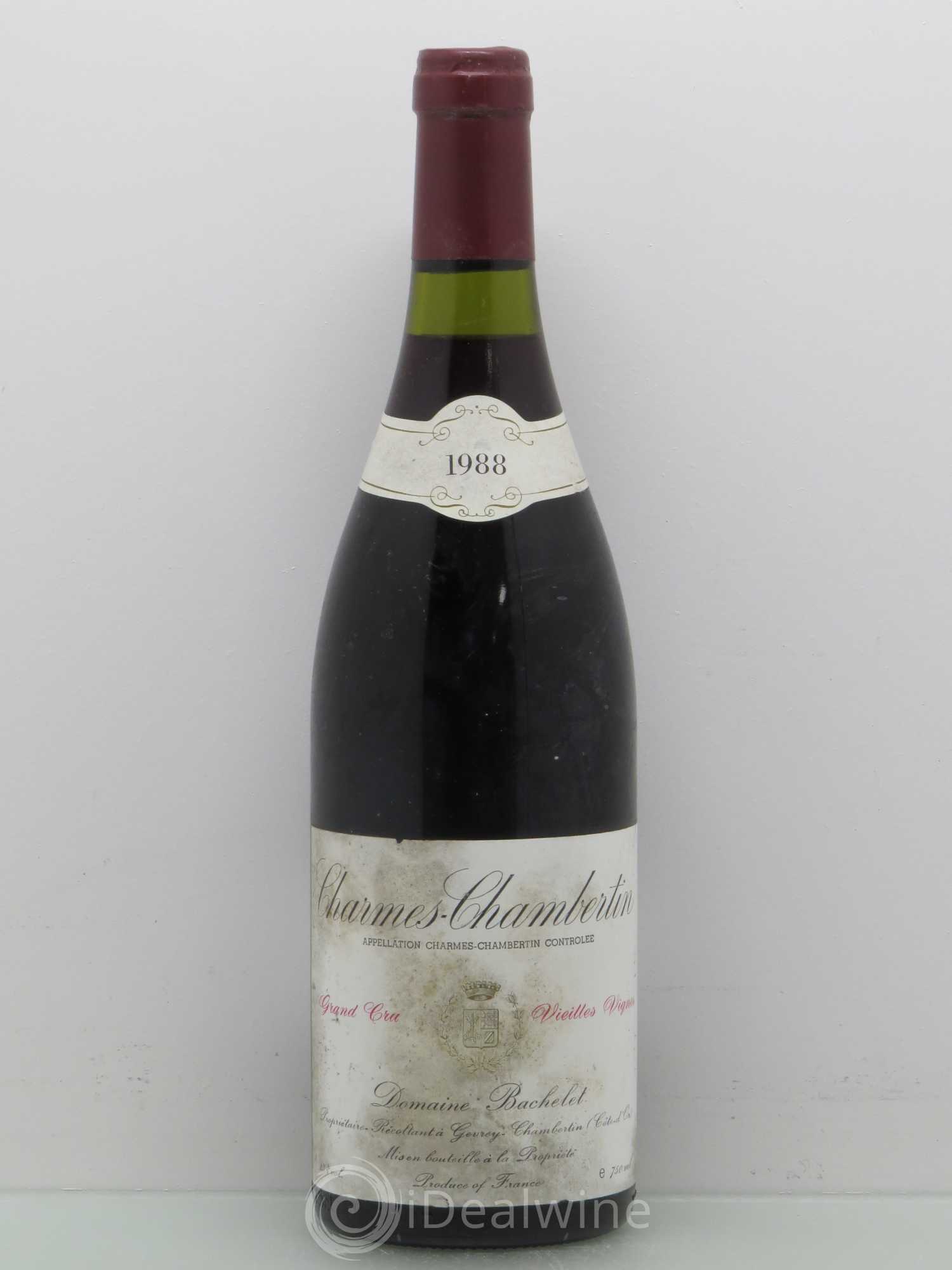 Charmes-Chambertin Grand Cru Vieilles Vignes - Denis Bachelet 1988 - Posten von 1 Flasche - 0