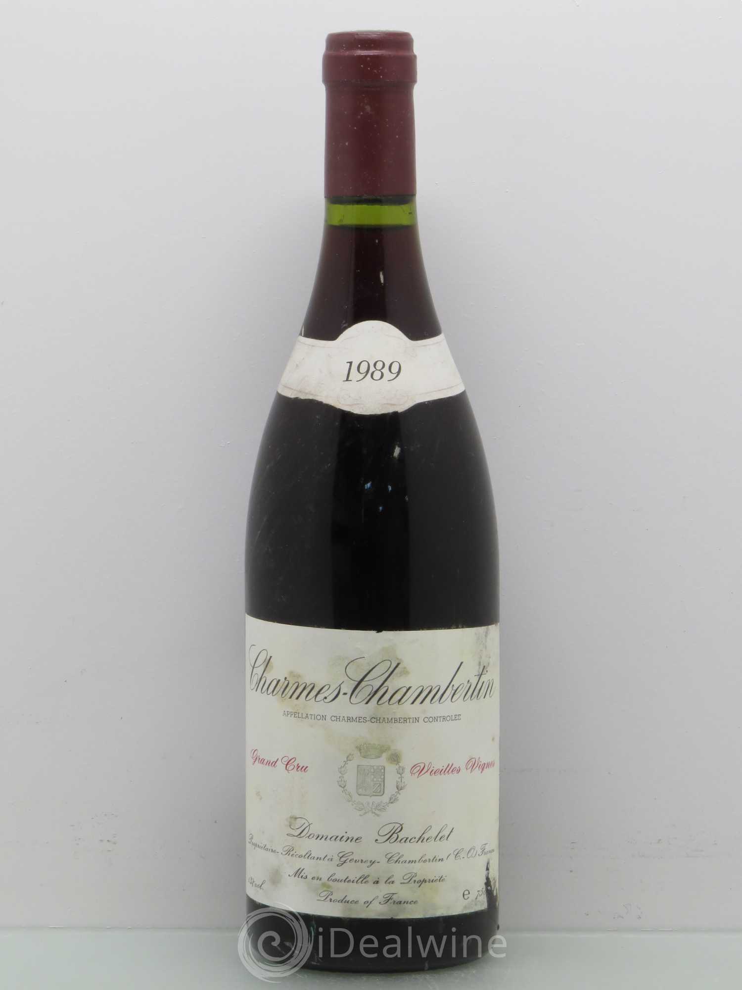 Charmes-Chambertin Grand Cru Vieilles Vignes - Denis Bachelet 1989 - Posten von 1 Flasche - 0