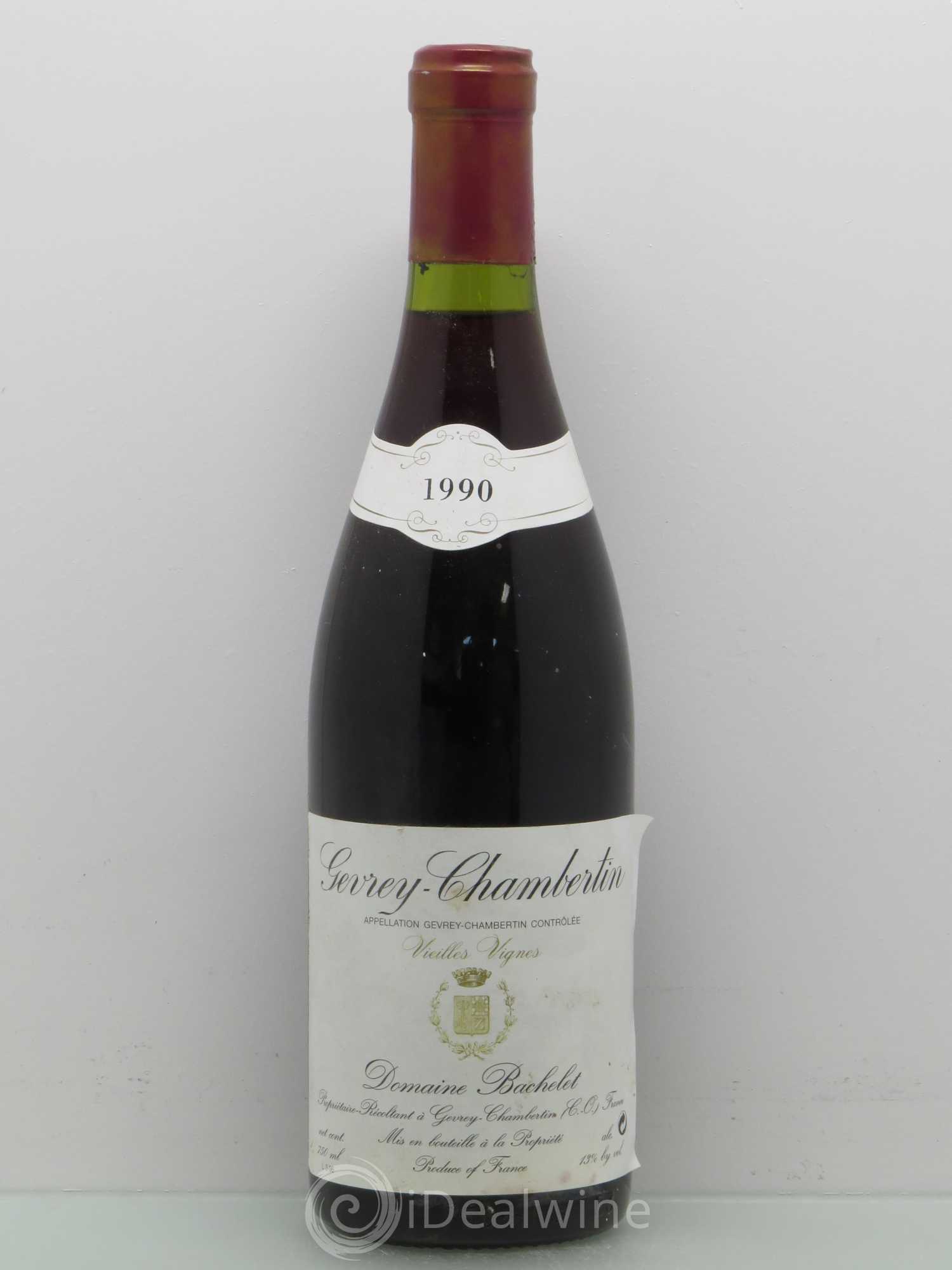 Gevrey-Chambertin Vieilles Vignes - Denis Bachelet 1990 - Posten von 1 Flasche - 0