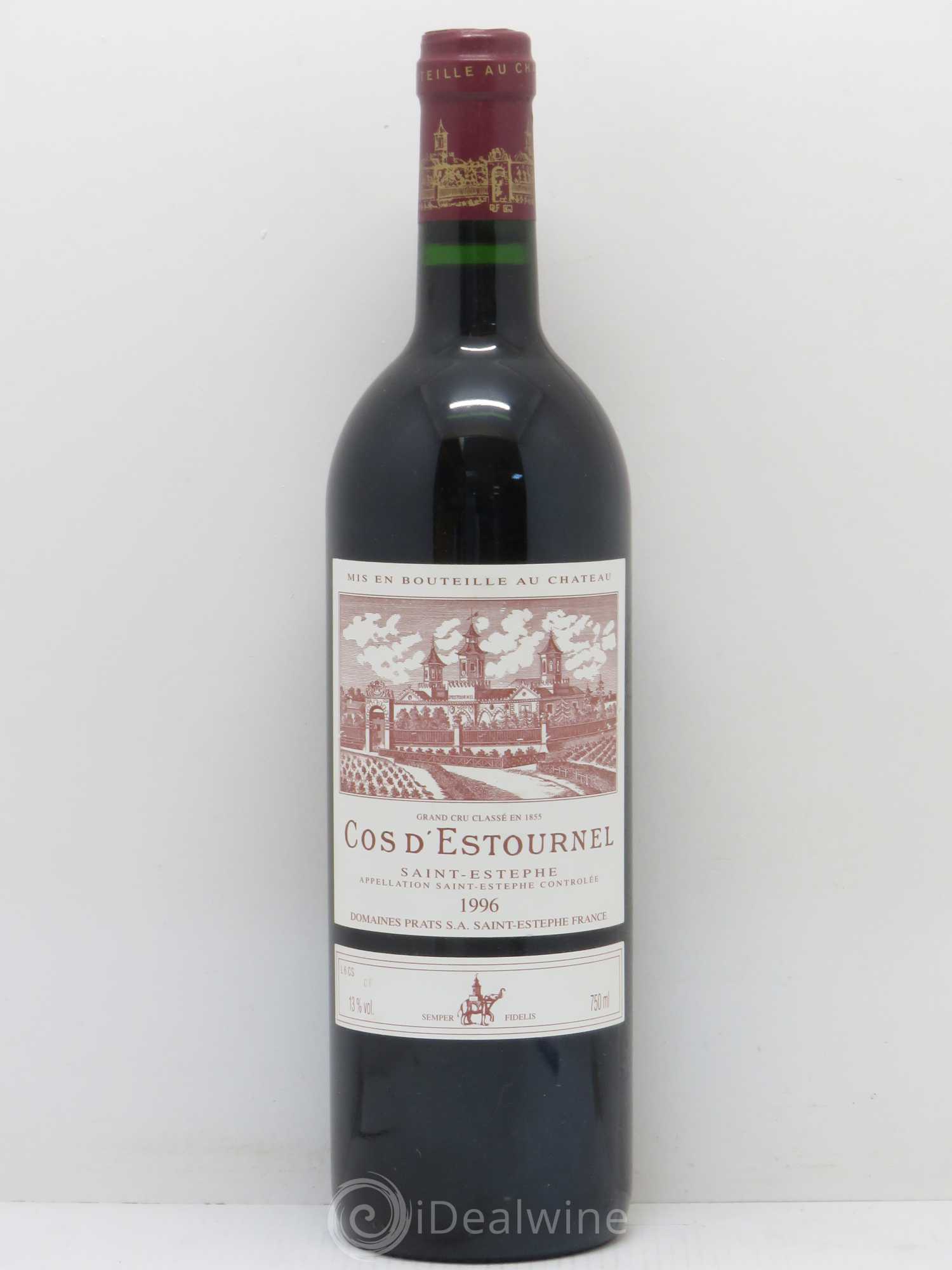 Cos d'Estournel 2ème Grand Cru Classé 1996 - Lot de 1 bouteille - 0