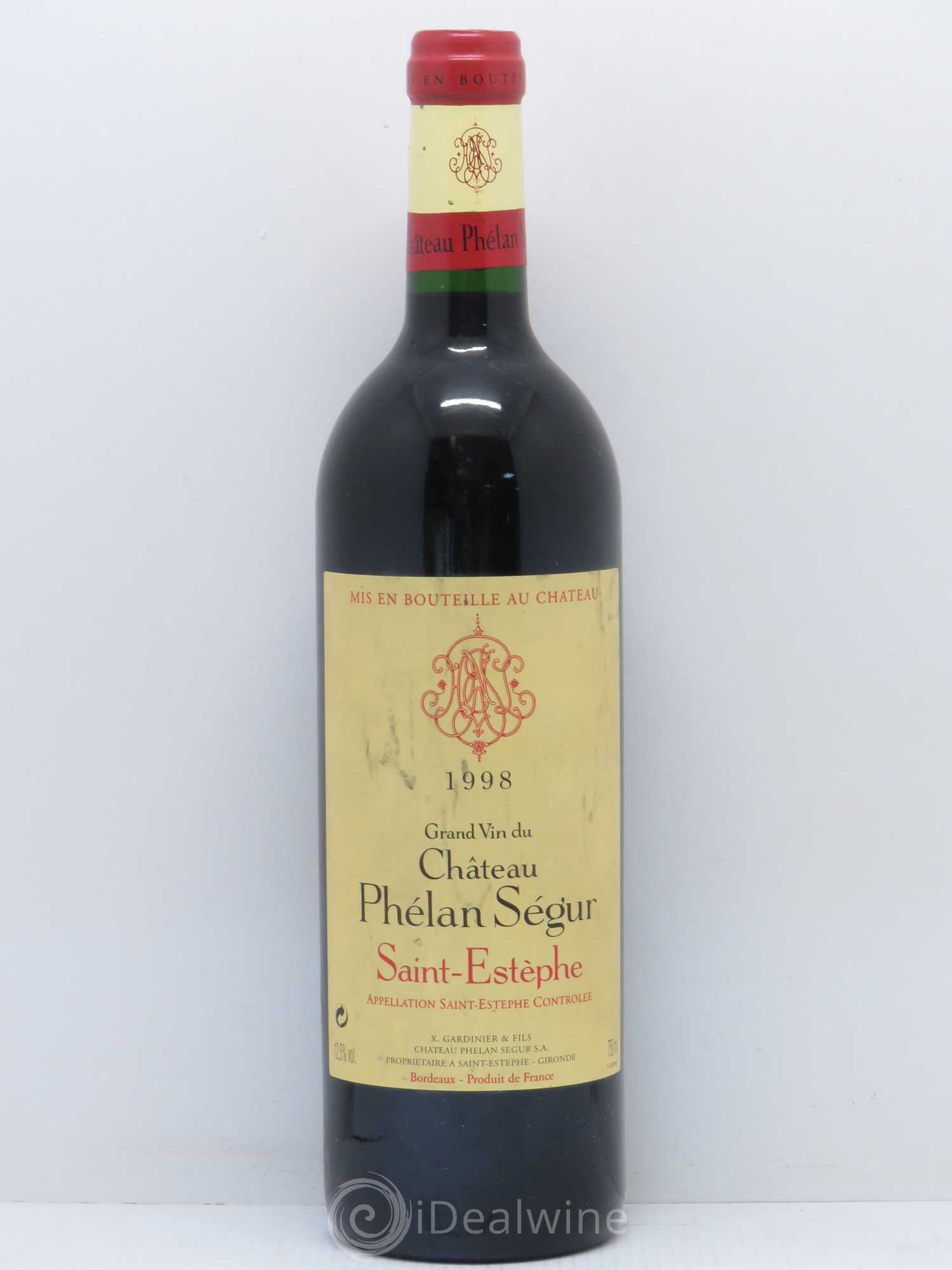 Château Phélan Ségur 1998 - Lot de 1 bouteille - 0