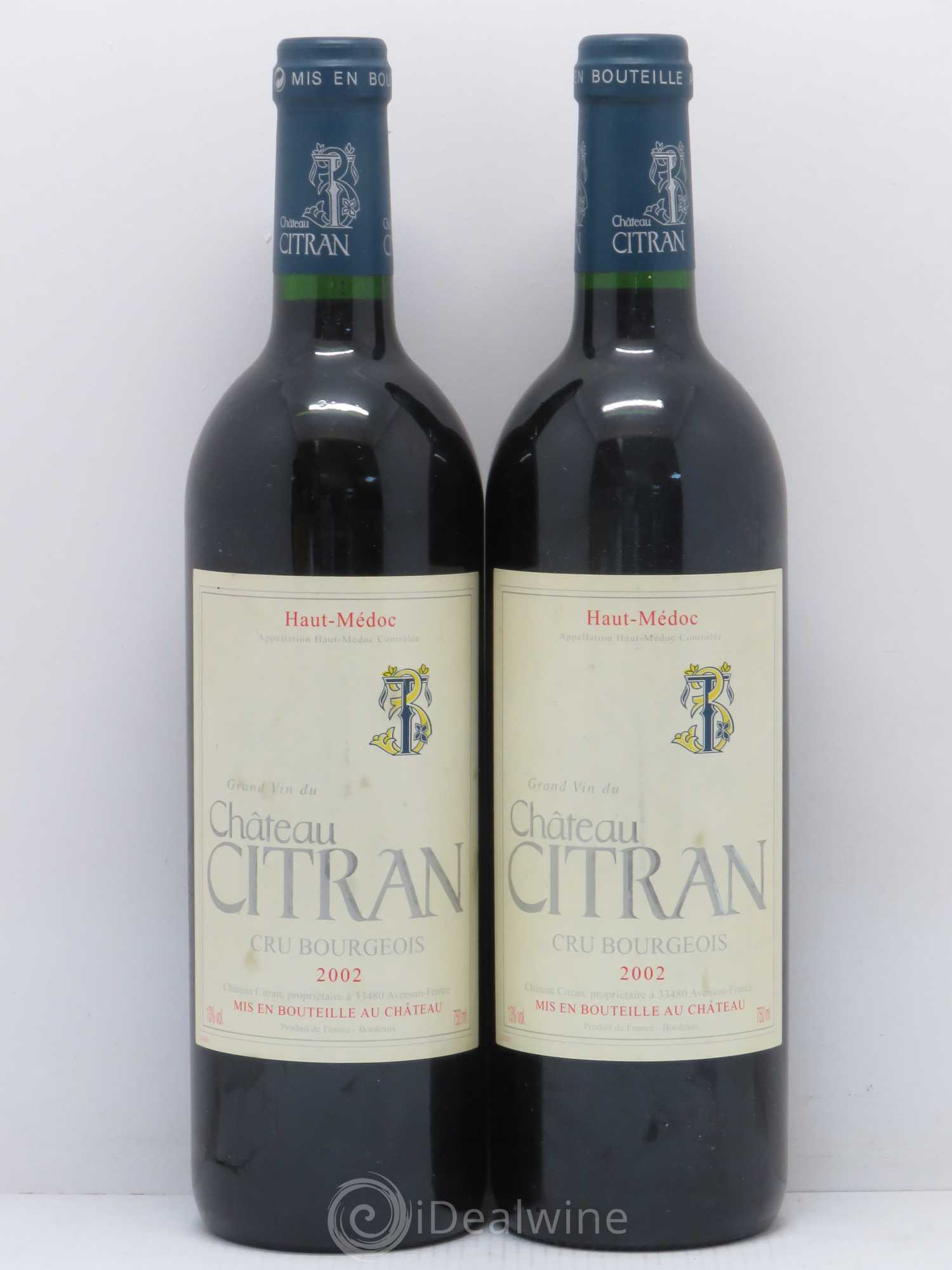 Château Citran Cru Bourgeois (sans prix de réserve) 2002 - Lot de 2 bouteilles - 0
