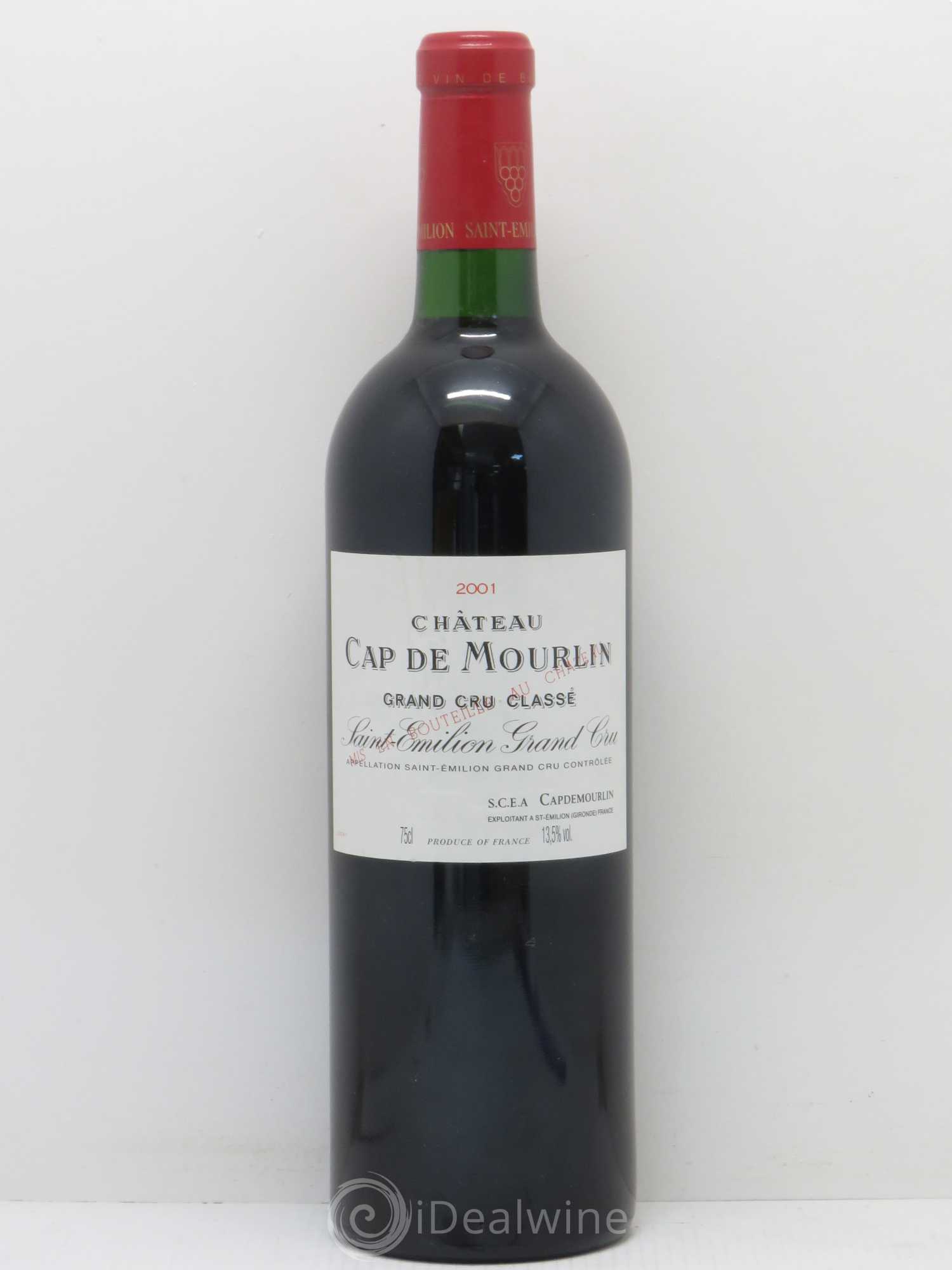 Château Cap de Mourlin Grand Cru Classé (senza prezzo di riserva) 2001 - Lotto di 1 bottiglia - 0