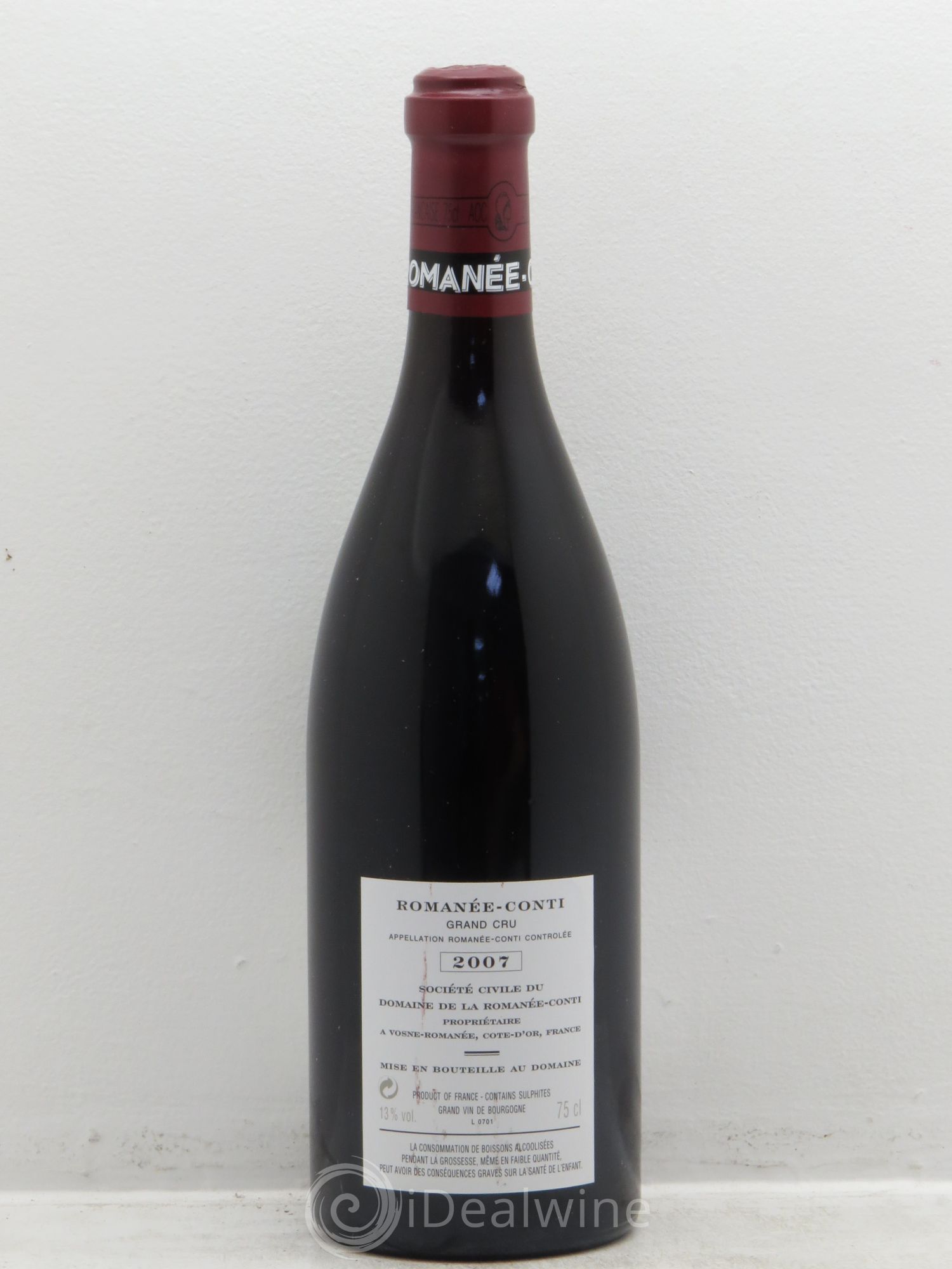 Romanée-Conti Grand Cru Domaine de la Romanée-Conti 2007 - Lot de 1 bouteille - 1