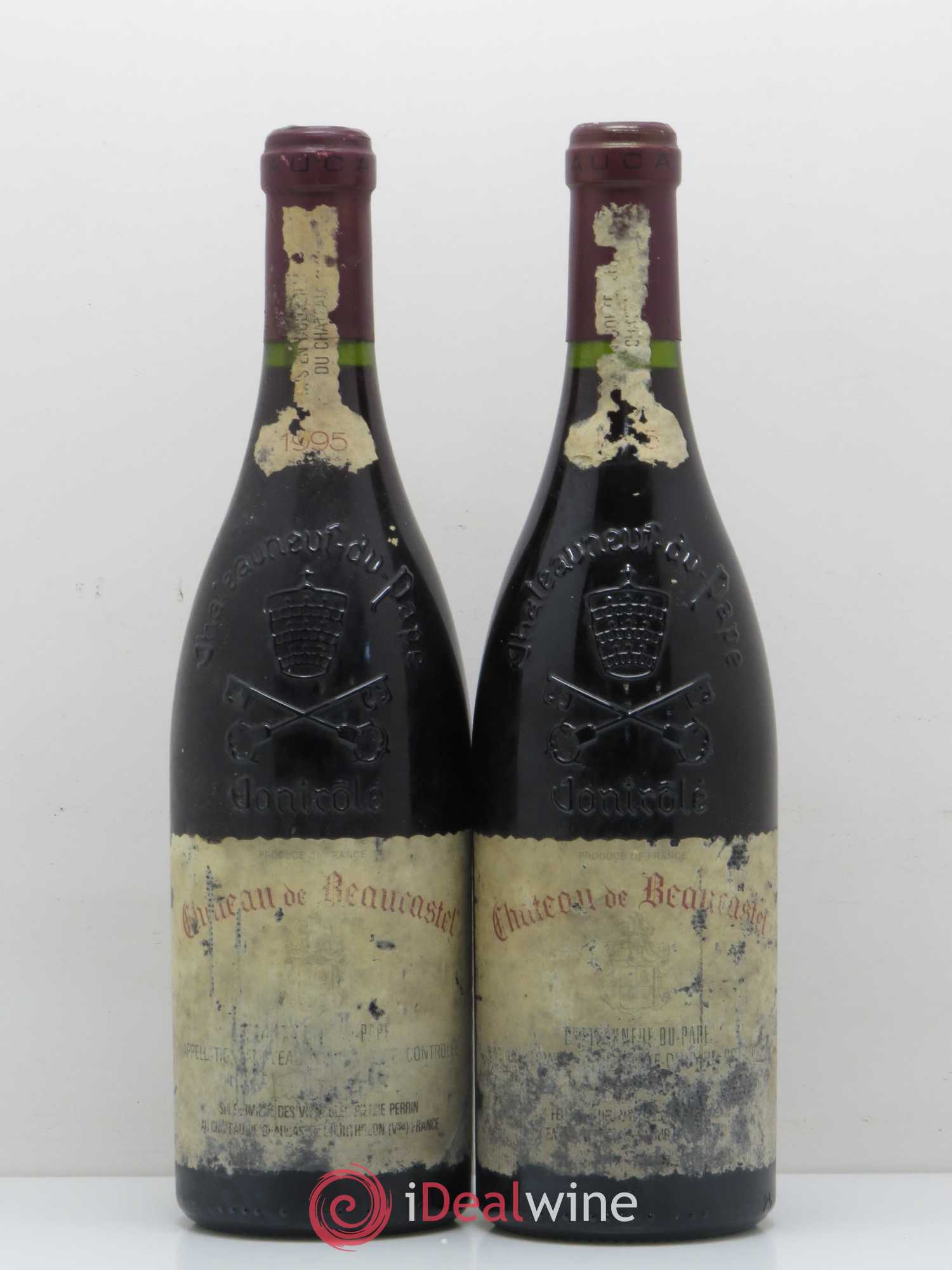 Châteauneuf-du-Pape Château de Beaucastel Famille Perrin 1995 - Lot de 2 bouteilles - 0
