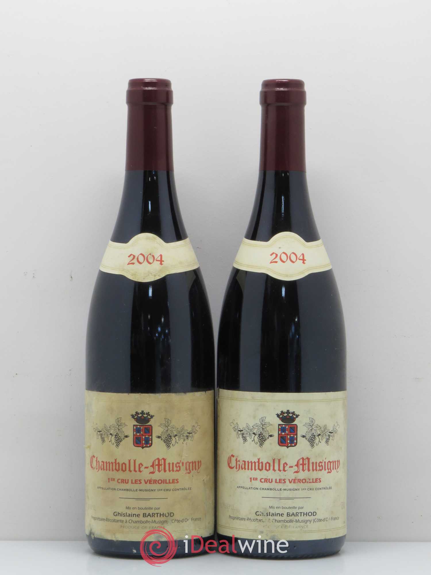 Chambolle-Musigny 1er Cru Les Véroilles Ghislaine Barthod 2004 - Lot de 2 bouteilles - 0