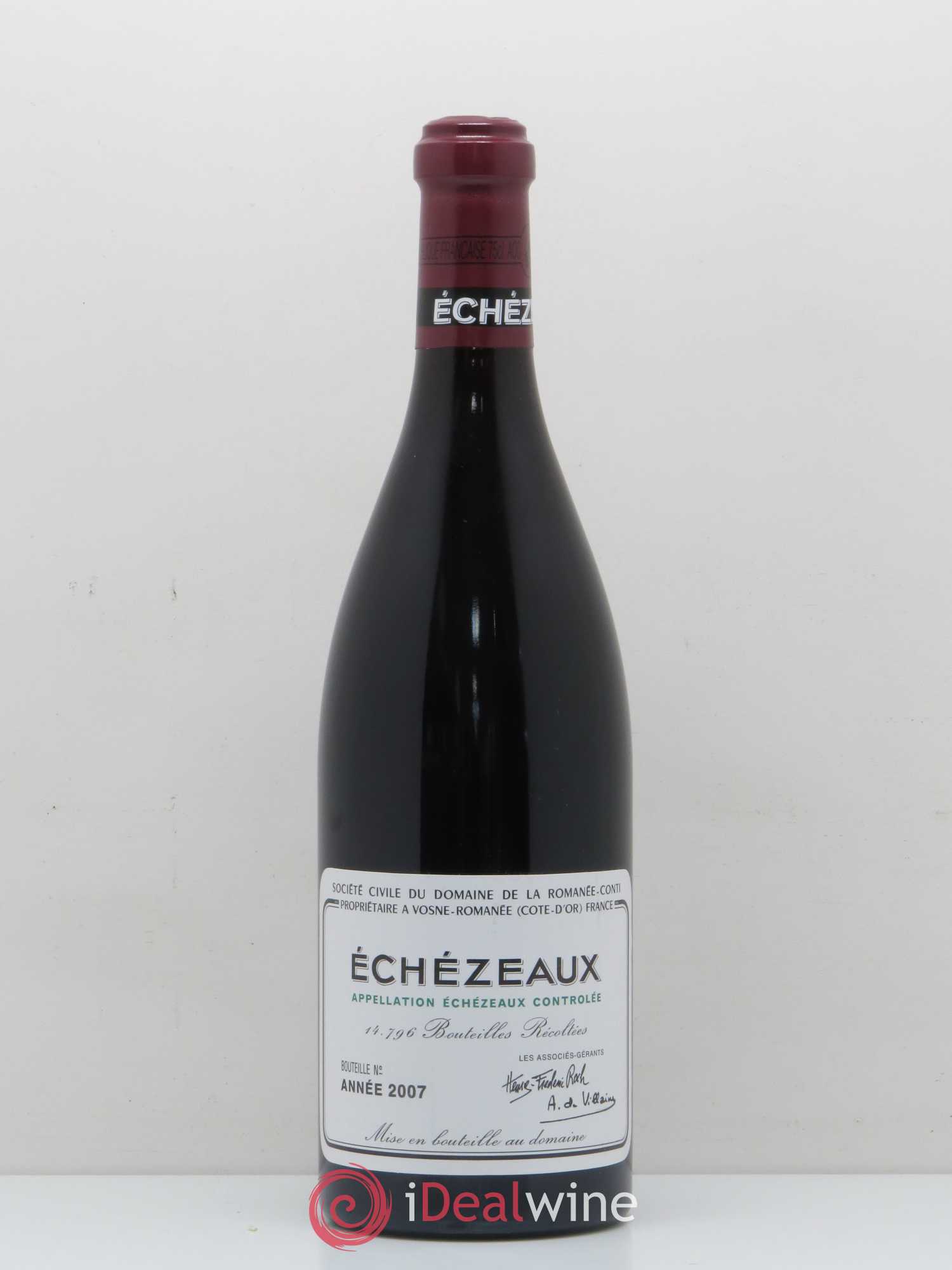 Echezeaux Grand Cru Domaine de la Romanée-Conti 2007 - Lot de 1 bouteille - 0