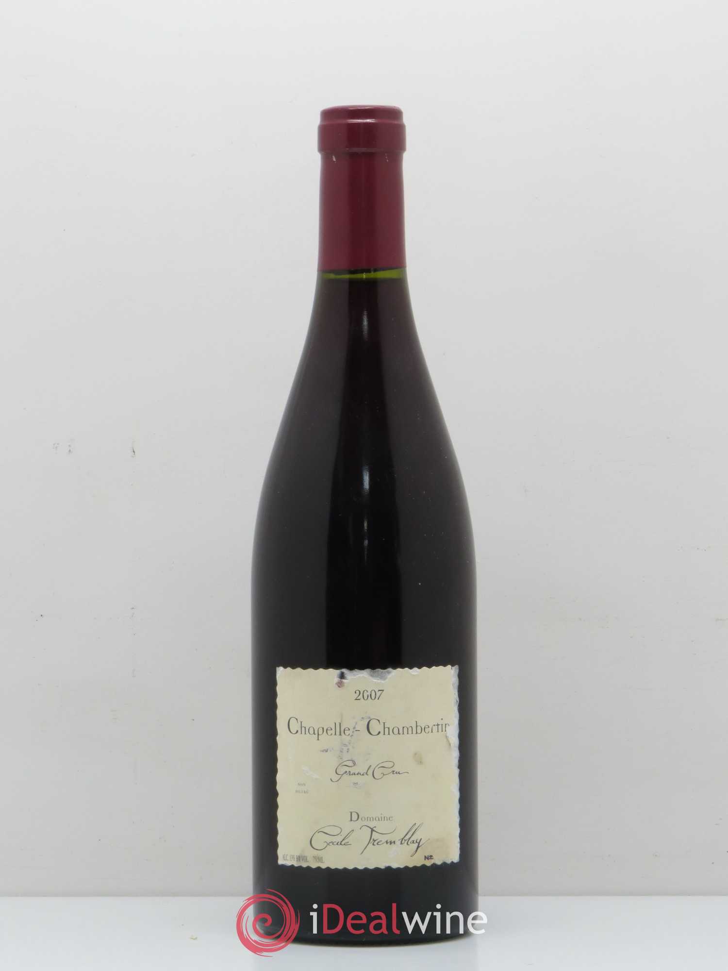 Chapelle-Chambertin Grand Cru Cécile Tremblay 2007 - Lot de 1 bouteille - 0