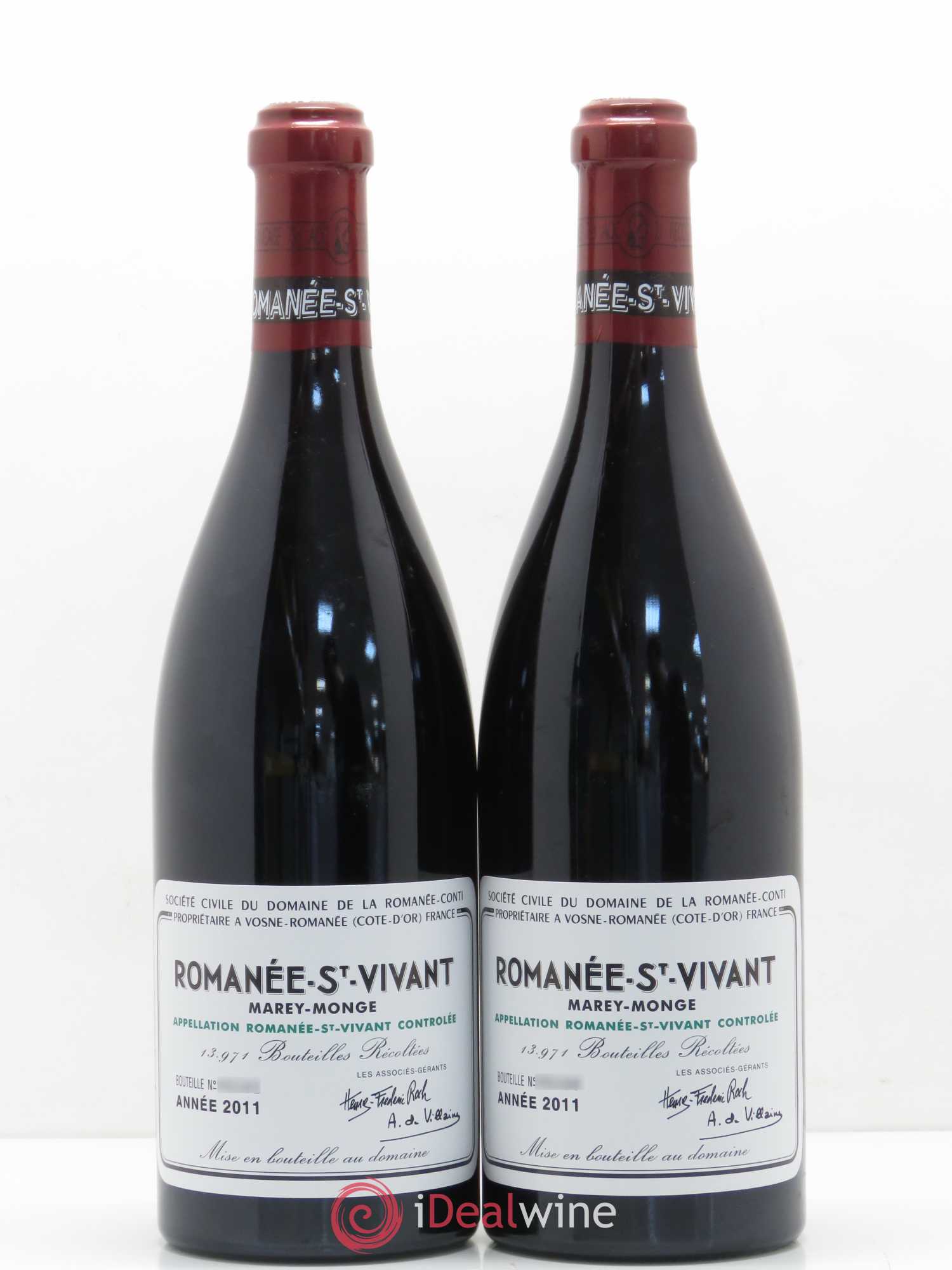 Assortiment 2011 du Domaine de la Romanée-Conti Domaine de la Romanée-Conti 1 Romanée Conti - 3 La Tache - 2 Echezeaux - 2 Grands Echezeaux - 2 Romanée Saint Vivant - 2 Richebourg 2011 - Posten von 1 Flasche - 11