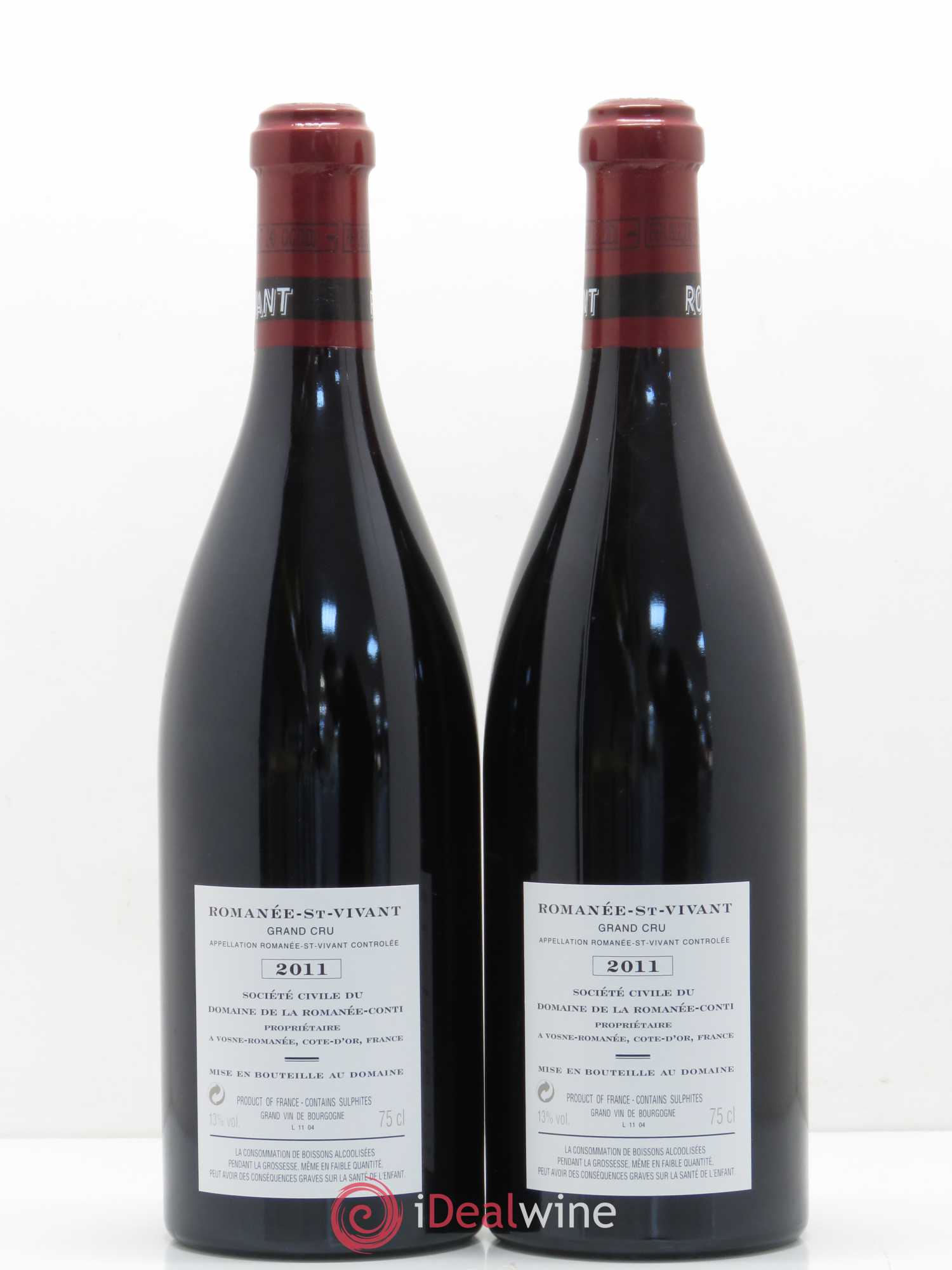 Assortiment 2011 du Domaine de la Romanée-Conti Domaine de la Romanée-Conti 1 Romanée Conti - 3 La Tache - 2 Echezeaux - 2 Grands Echezeaux - 2 Romanée Saint Vivant - 2 Richebourg 2011 - Posten von 1 Flasche - 12