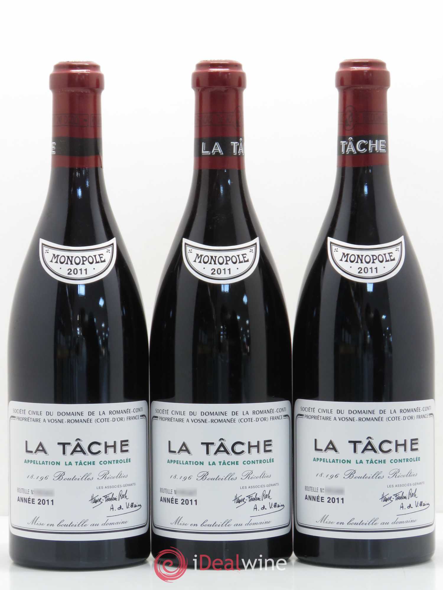 Assortiment 2011 du Domaine de la Romanée-Conti Domaine de la Romanée-Conti 1 Romanée Conti - 3 La Tache - 2 Echezeaux - 2 Grands Echezeaux - 2 Romanée Saint Vivant - 2 Richebourg 2011 - Posten von 1 Flasche - 3