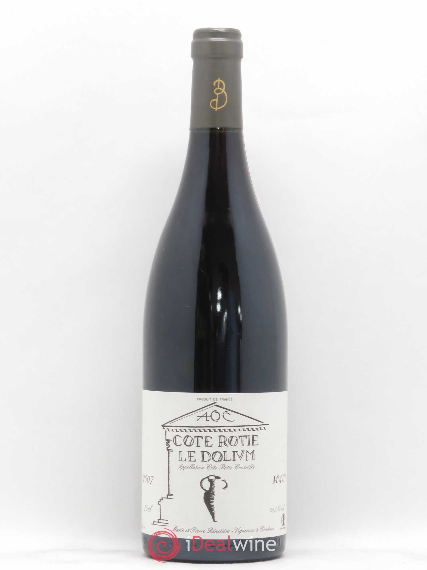 Côte-Rôtie Le Dolium Marie et Pierre Bénetière (Domaine) 2007 - Lot de 1 bouteille - 0