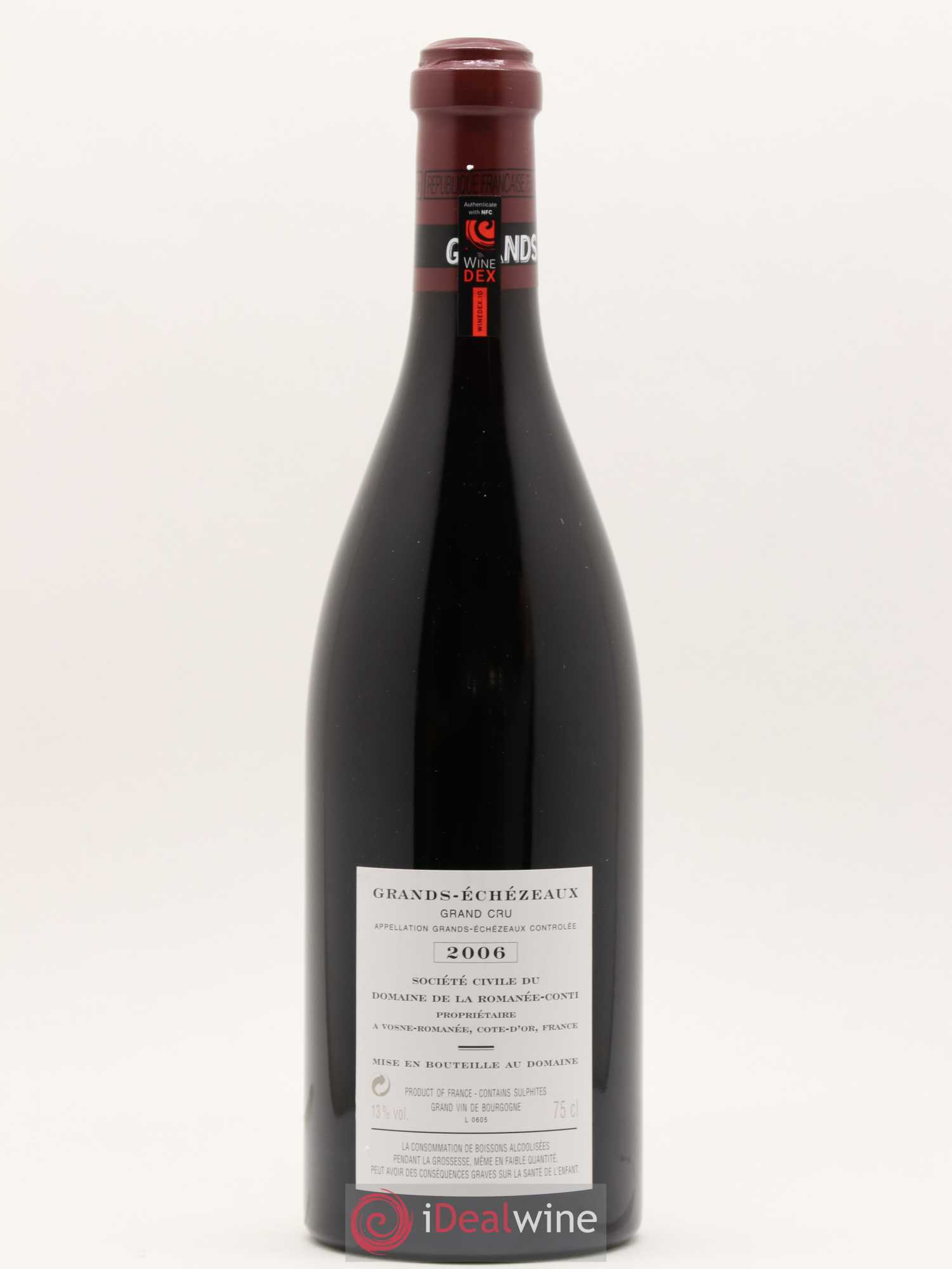 Grands-Echezeaux Grand Cru Domaine de la Romanée-Conti 2006 - Lot de 1 bouteille - 1