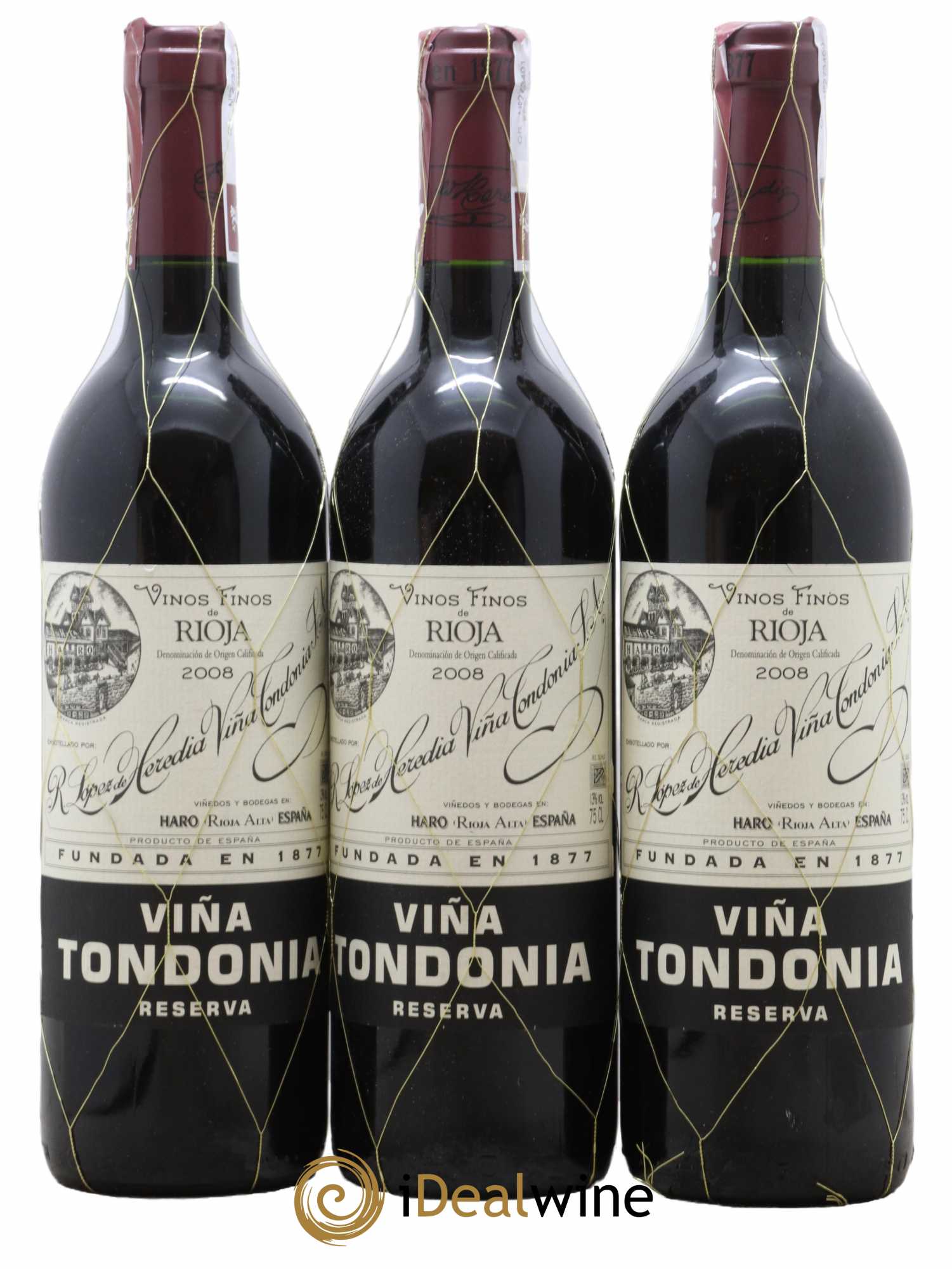 Rioja DOCA Reserva Vina Tondonia R. Lopez de Heredia 2008 - Posten von 3 Flaschen - 0
