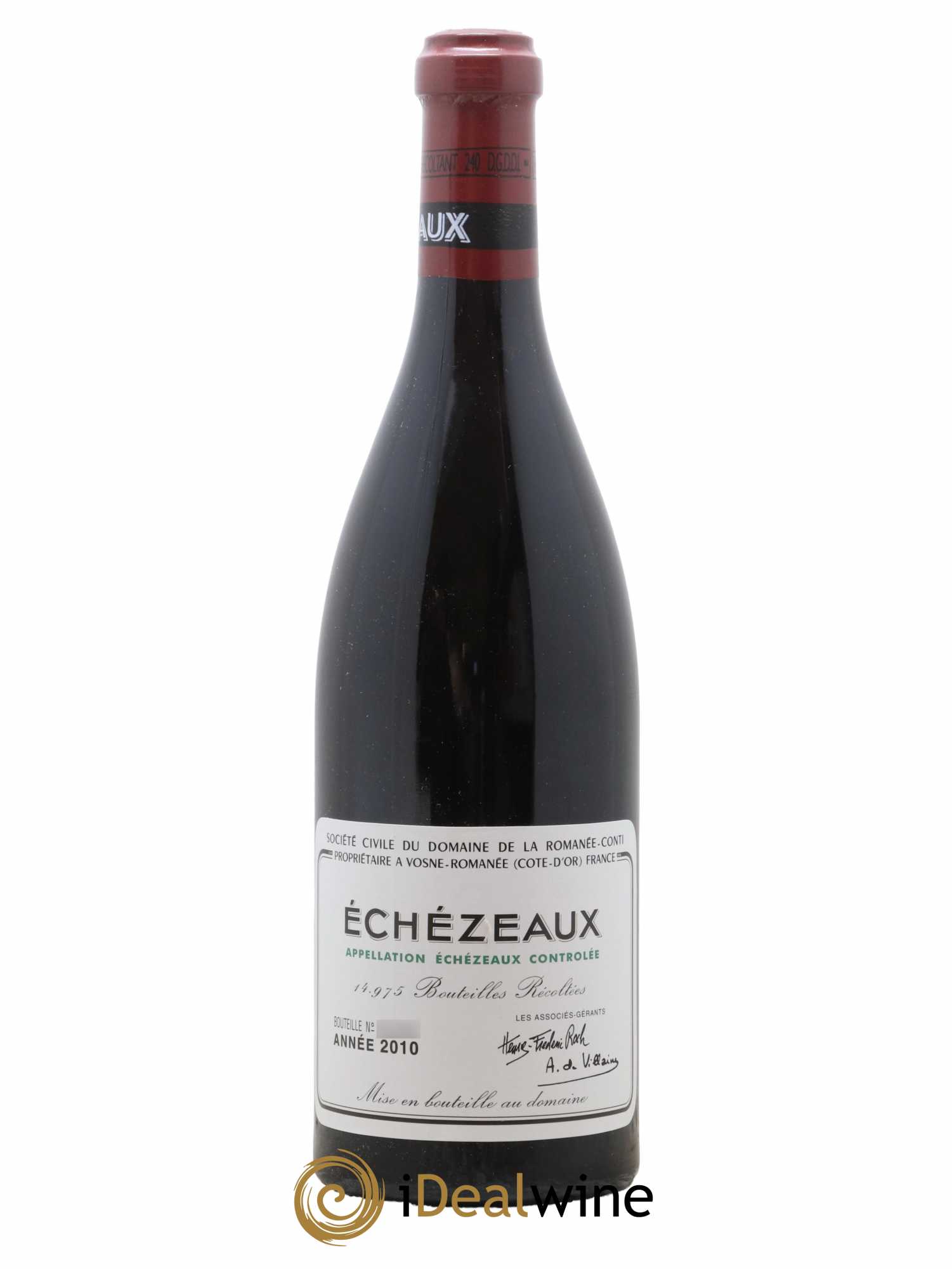 Echezeaux Grand Cru Domaine de la Romanée-Conti 2010 - Lot de 1 bouteille - 0