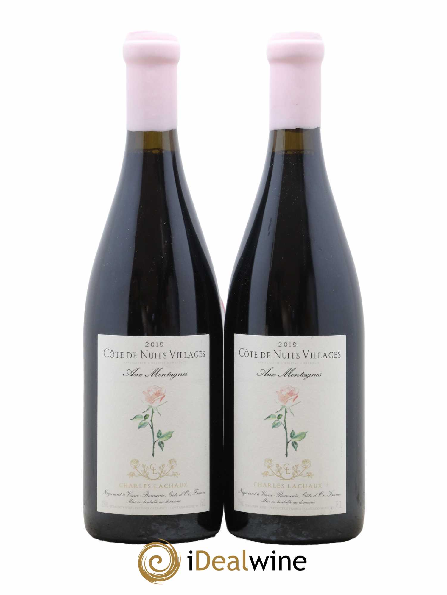 Côte de Nuits-Villages Aux Montagnes Charles Lachaux 2019 - Lot de 2 bouteilles - 0