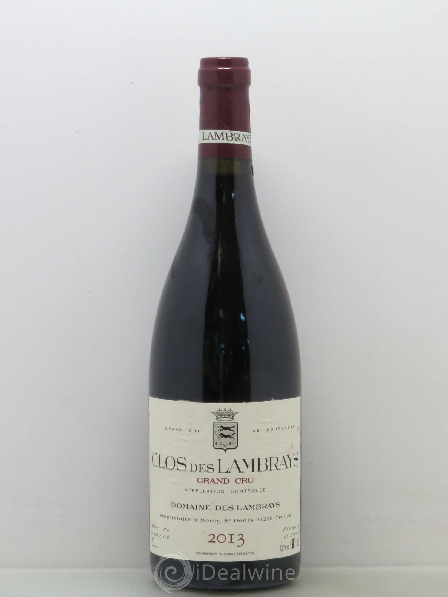 Clos des Lambrays Grand Cru Domaine des Lambrays 2013 - Lot de 1 bouteille - 0