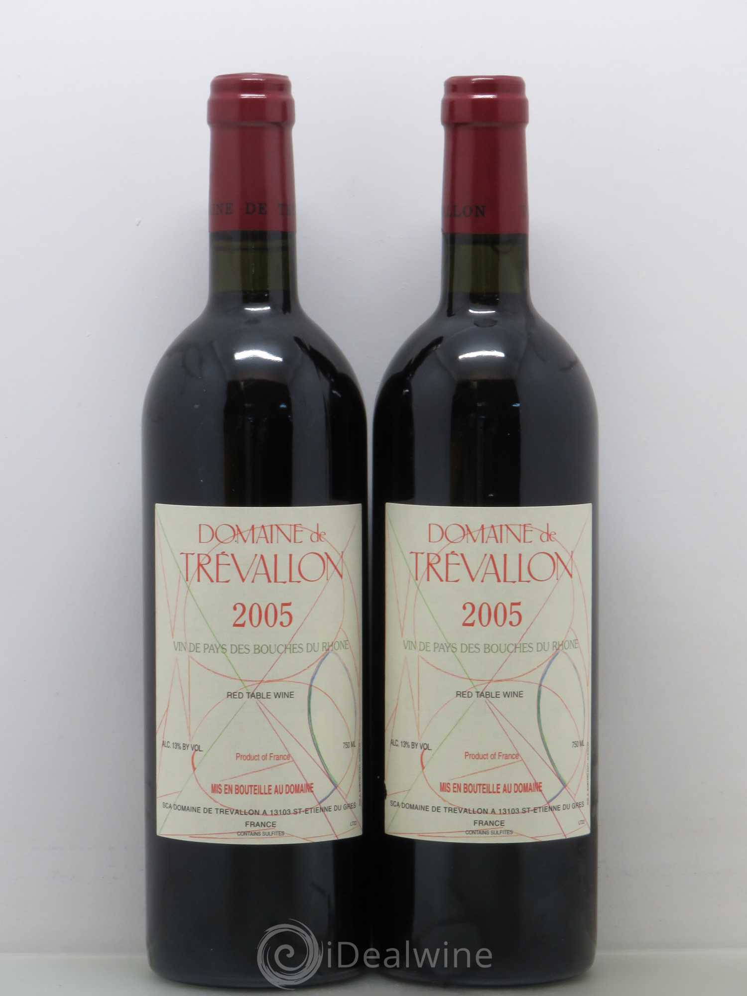 Coteaux d'Aix-en-Provence Trévallon (Domaine de) Eloi Dürrbach 2005 - Lot de 2 bouteilles - 0