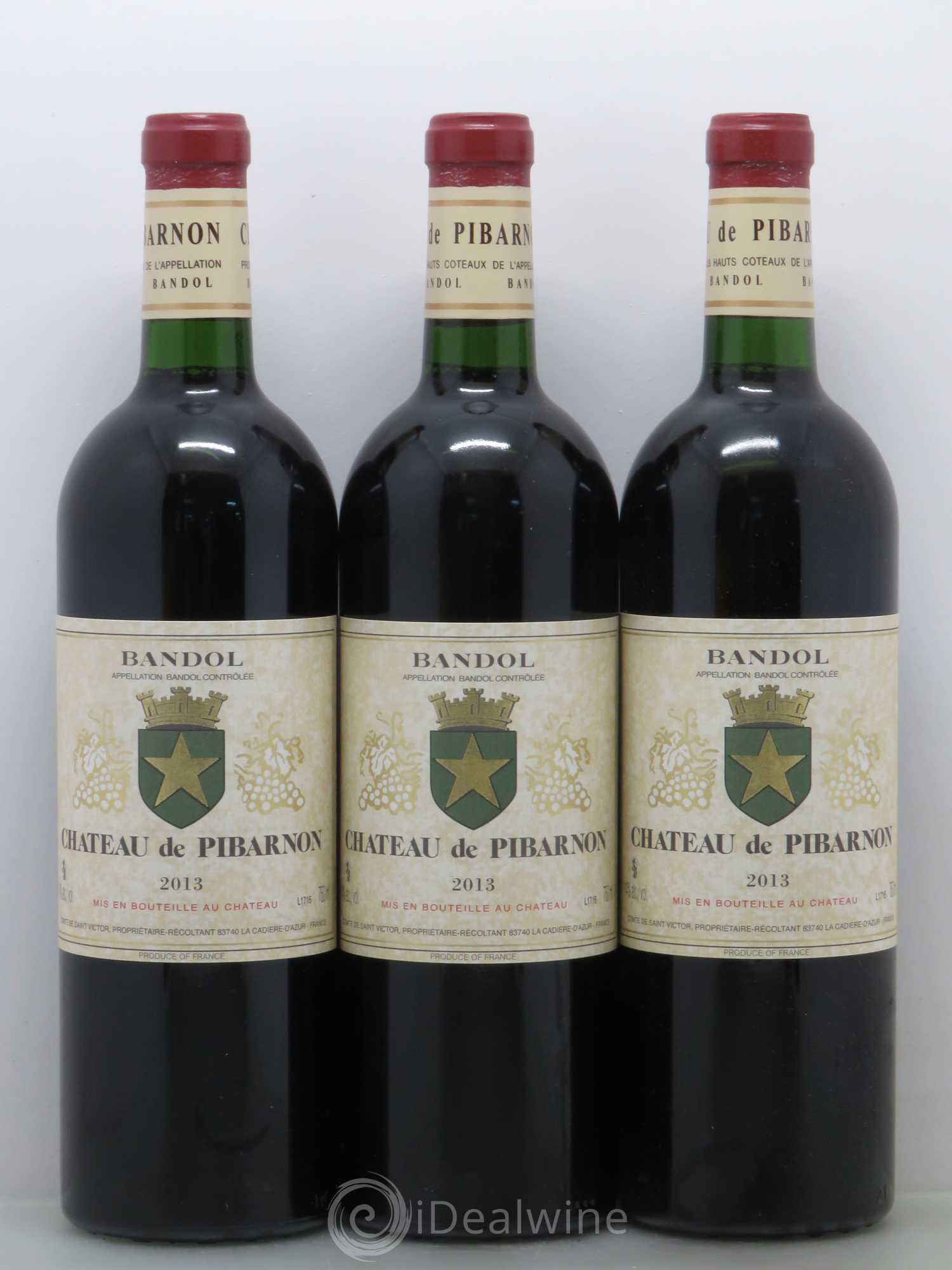 Bandol Château de Pibarnon Comte de Saint-Victor 2013 - Lot de 6 bouteilles - 1