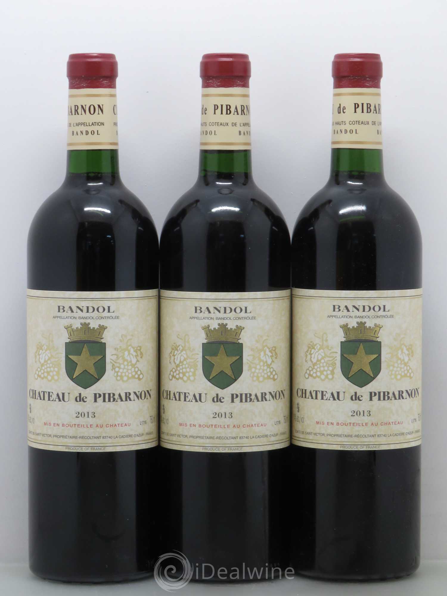 Bandol Château de Pibarnon Comte de Saint-Victor 2013 - Lot de 6 bouteilles - 2