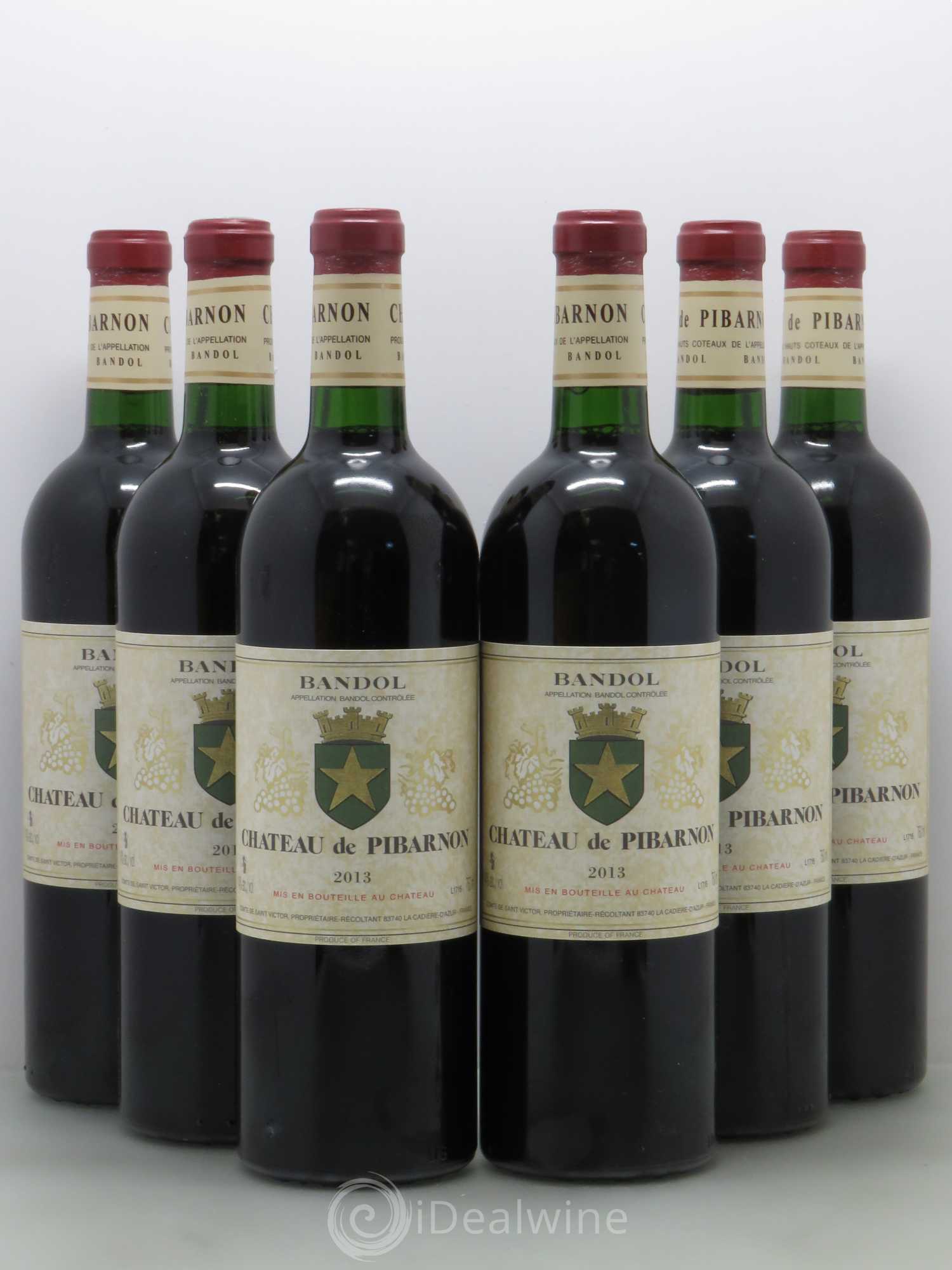 Bandol Château de Pibarnon Comte de Saint-Victor 2013 - Lot de 6 bouteilles - 0